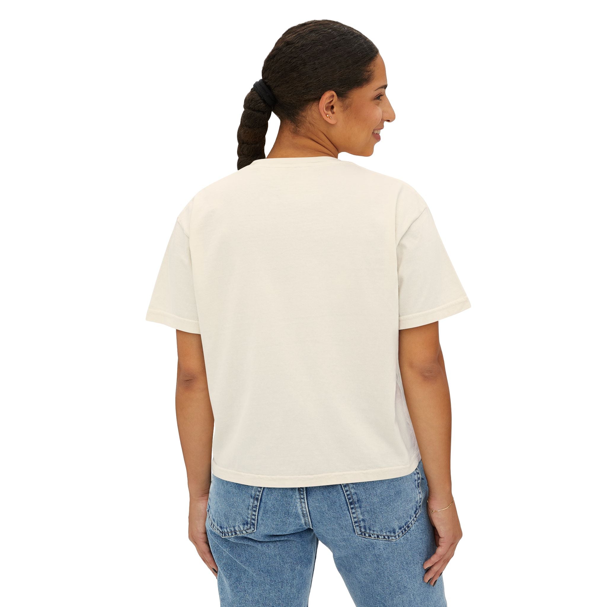 Booked & Beautiful Women's Boxy Tee — Empowering Black Girl Magic Graphic Shirt