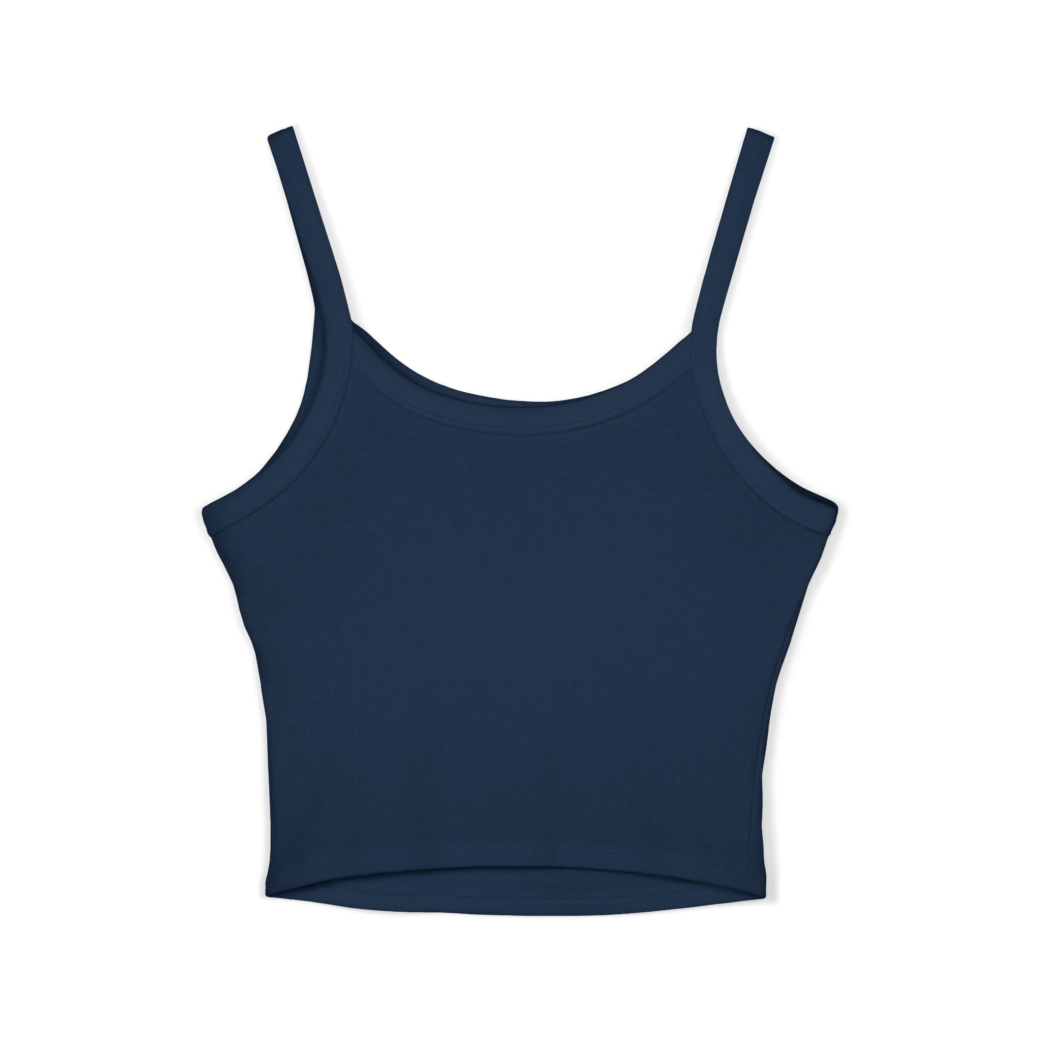Mini Leopard Print Crop Tank Top — Women's Spaghetti Strap Graphic