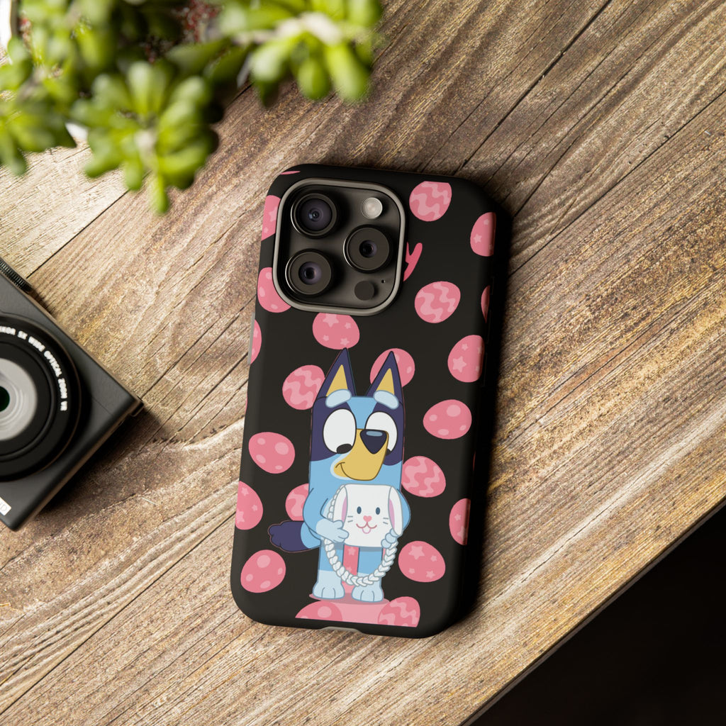 Bluey Holding Bunny phone case | Cute cartoon character phone case