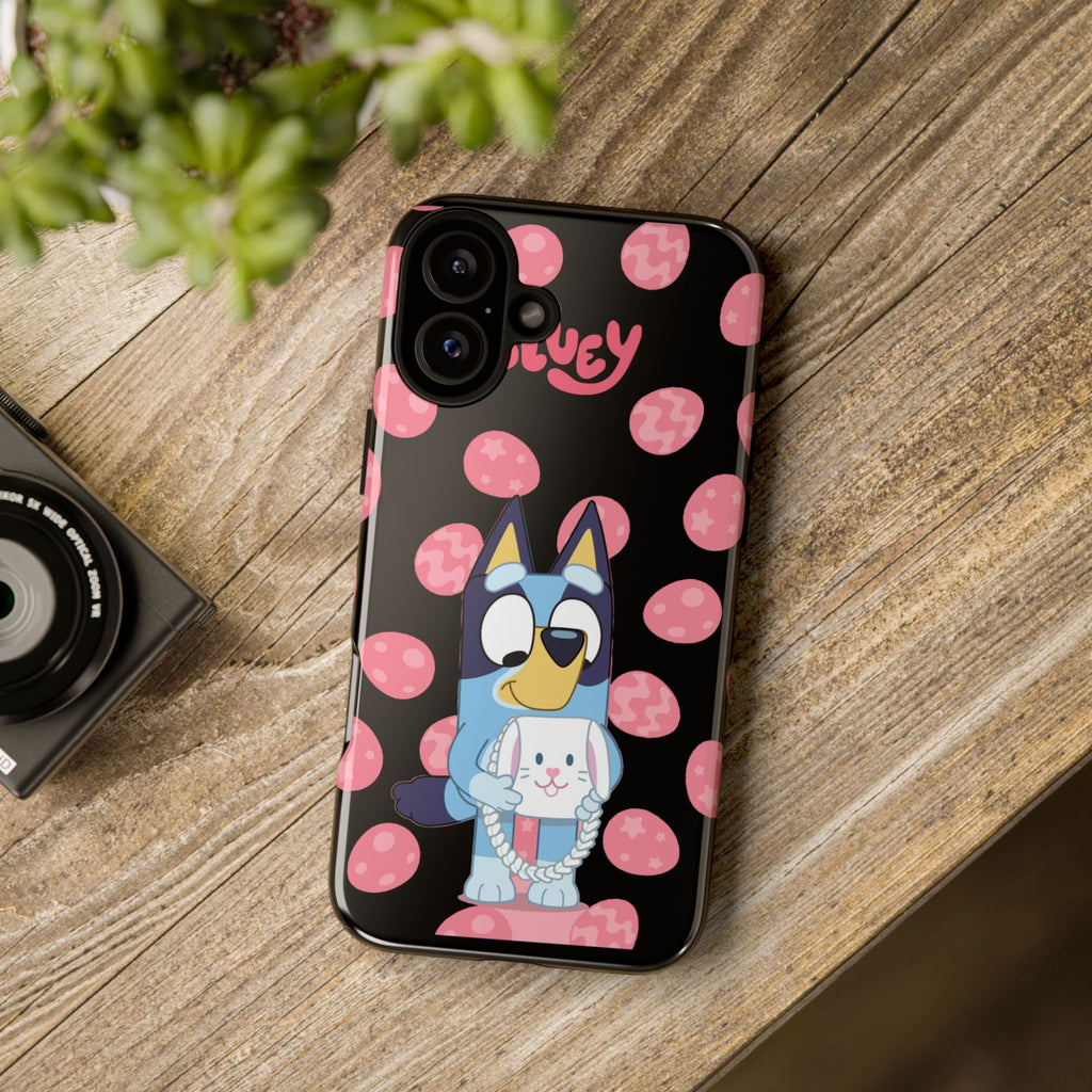 Bluey Holding Bunny phone case | Cute cartoon character phone case