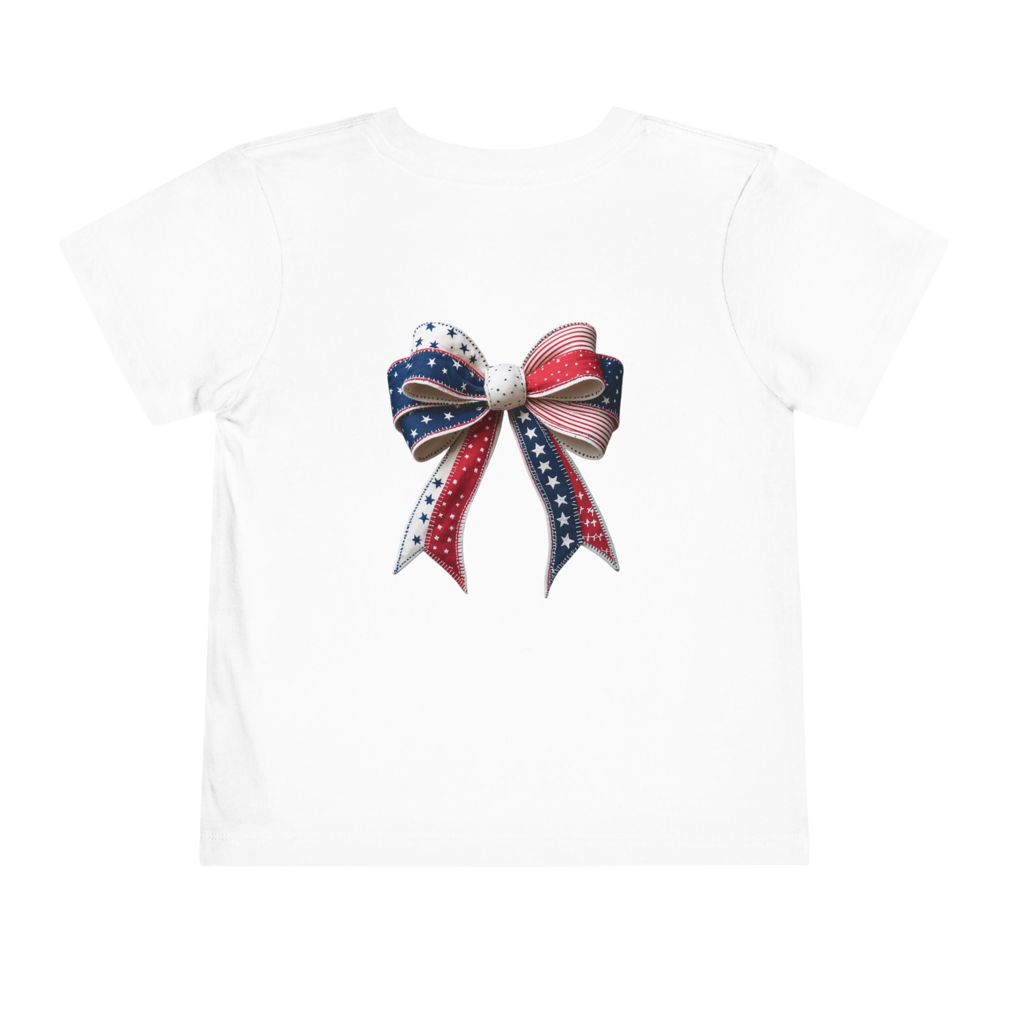 Toddler Tee - "Stay Spangled Sassy" Patriotic Bow 4th of July Shirt