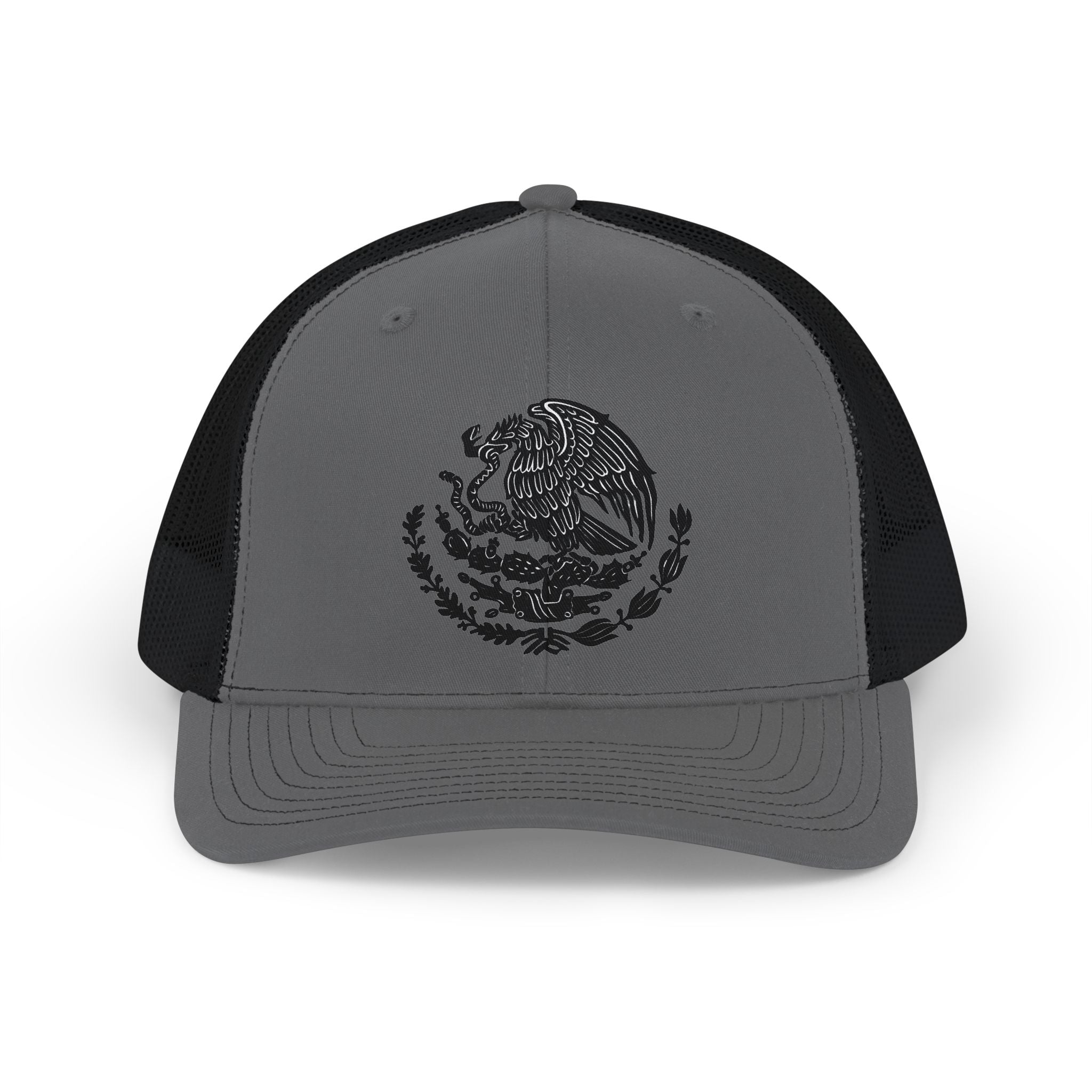 Mexican Eagle Snapback Trucker Hat — Embroidered Águila Mexicana Mesh Cap