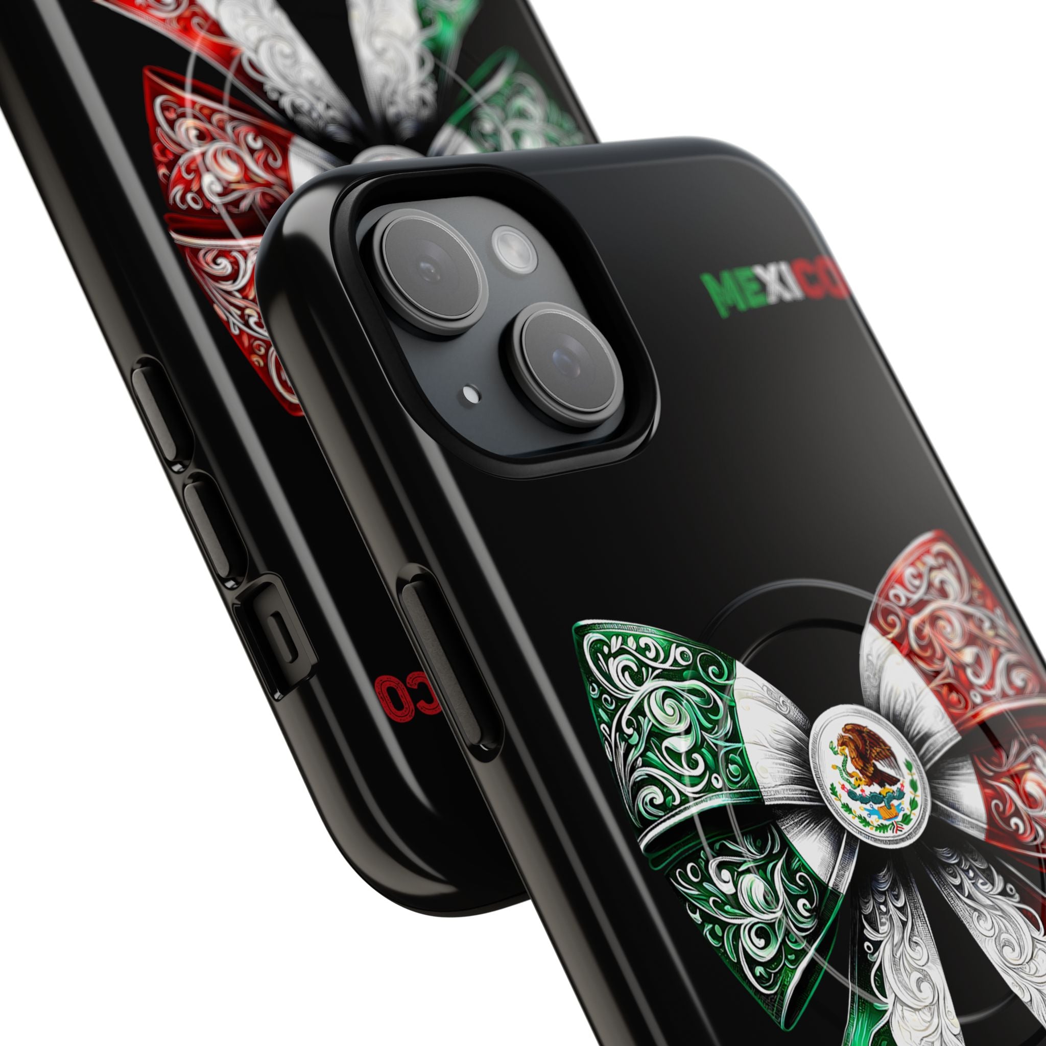 Mexican Flag Bow Tough Magnetic Phone Case — Patriotic Mexico iPhone Cover