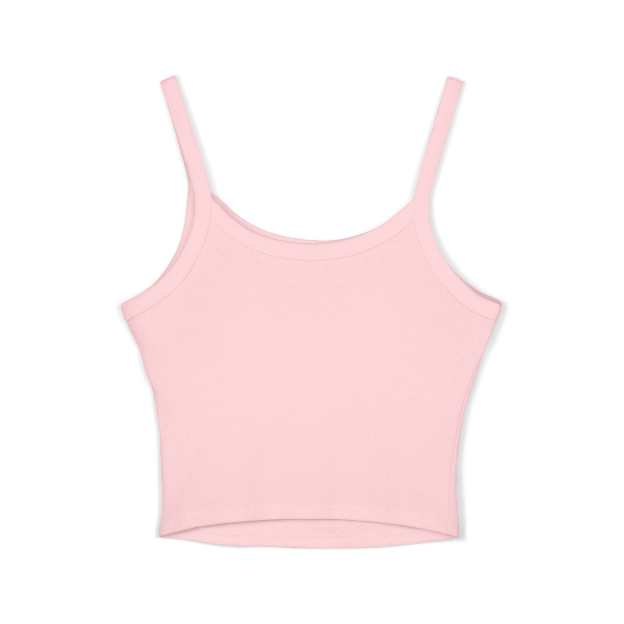 Mini Leopard Print Crop Tank Top — Women's Spaghetti Strap Graphic