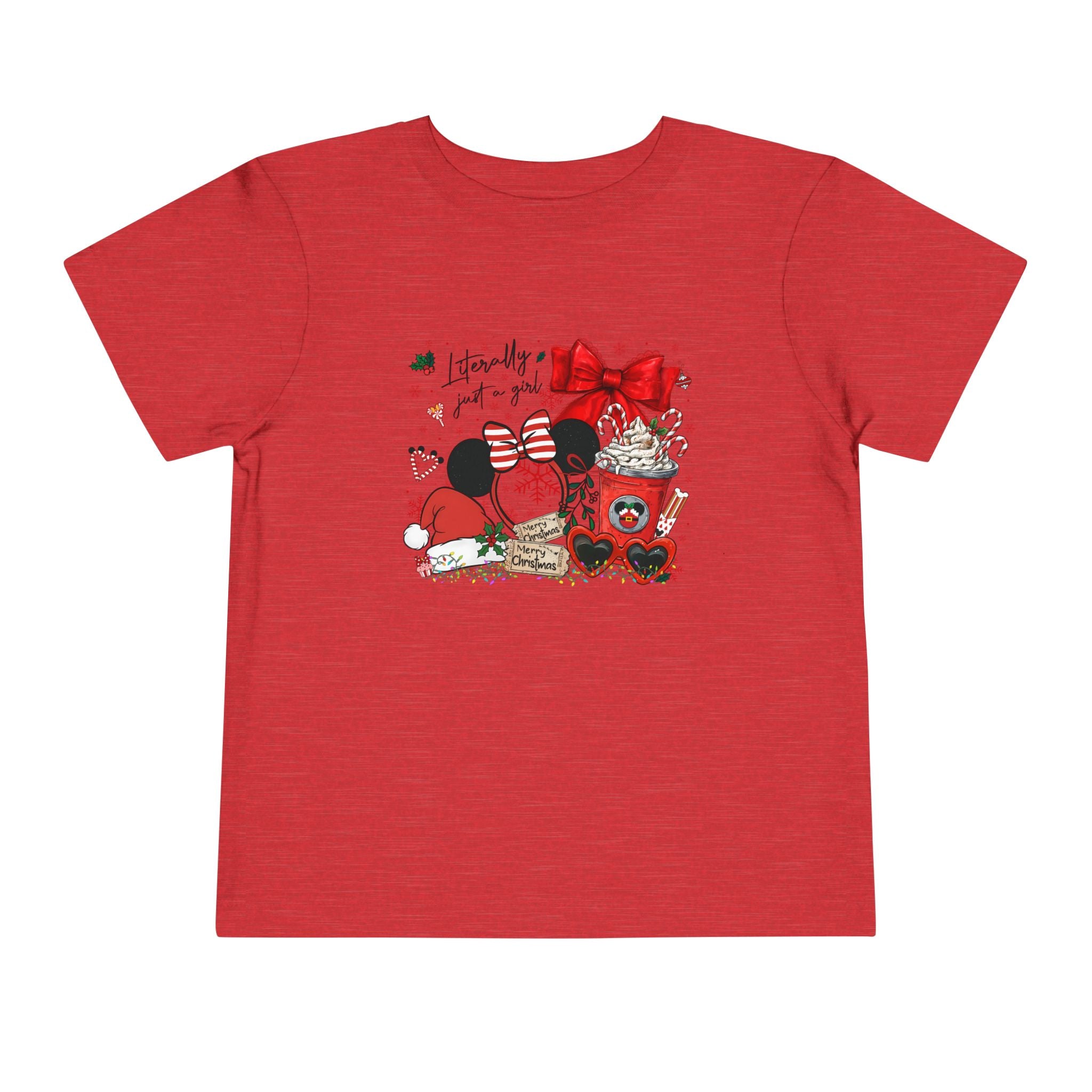 Toddler Tee — Cute Valentine Mickey Ears Coffee & Treats Design