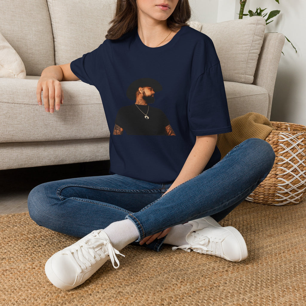 Cowboy Portrait T‑Shirt — Minimal Western Portrait Tee
