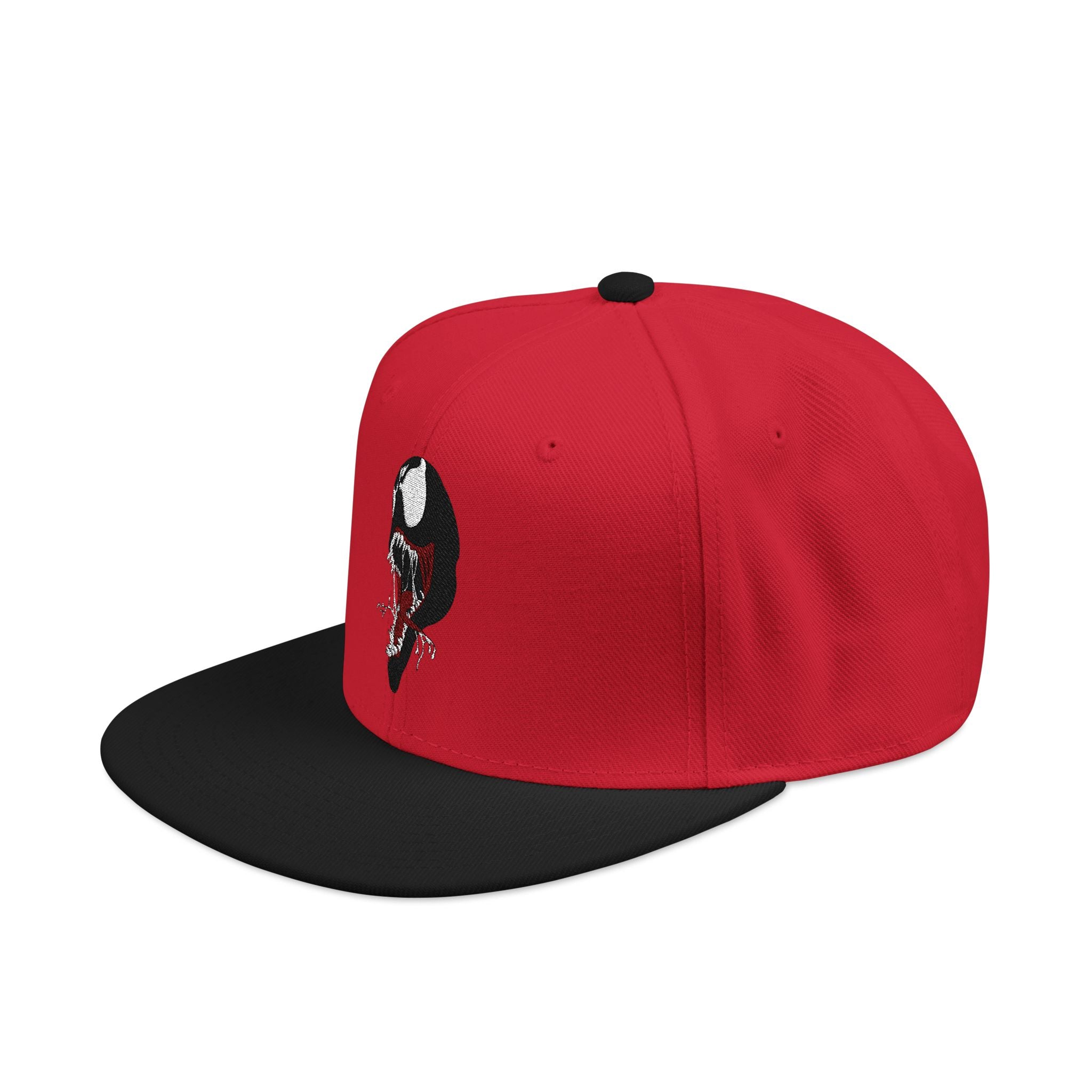 Embroidered Skull & Roses Snapback Hat — Gothic Streetwear Cap