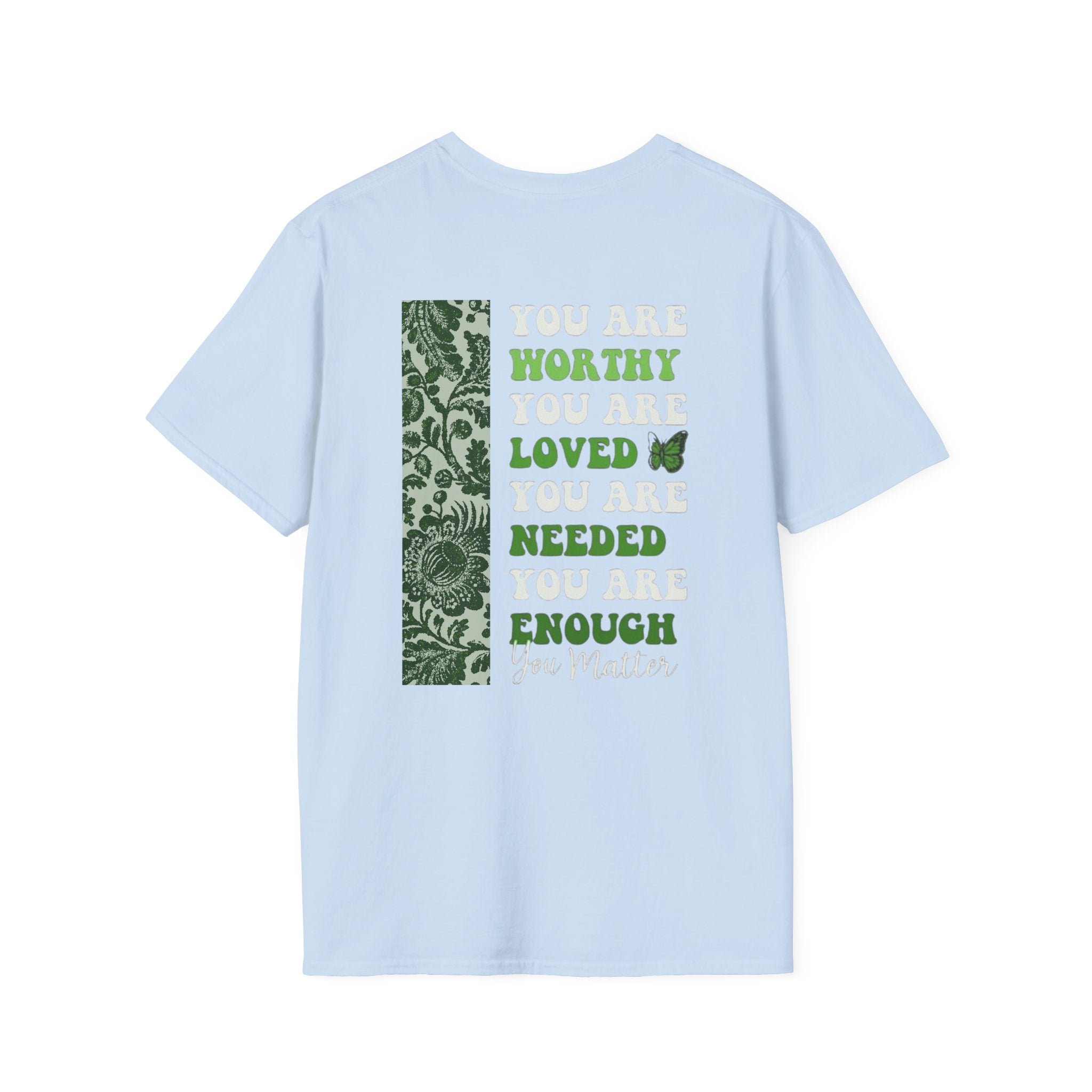 Mental Health Awareness T-Shirt — "It's Okay to Not Be Okay" with Green Ribbon