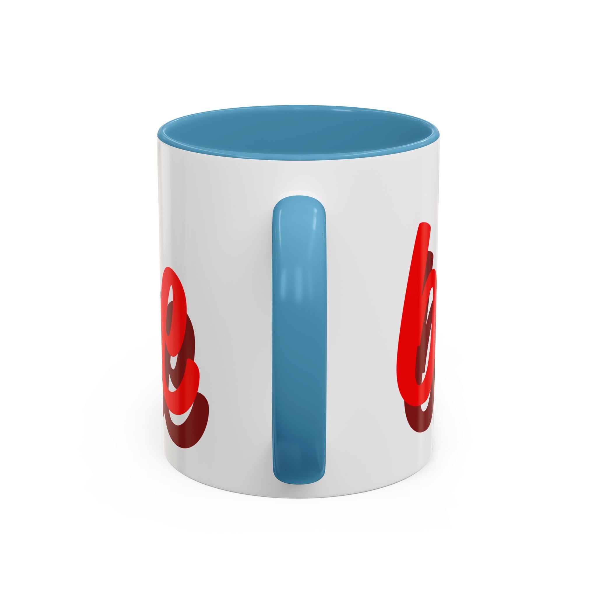 Be Mine Mug | Heart Valentine Coffee Mug, Accent Handle and Rim
