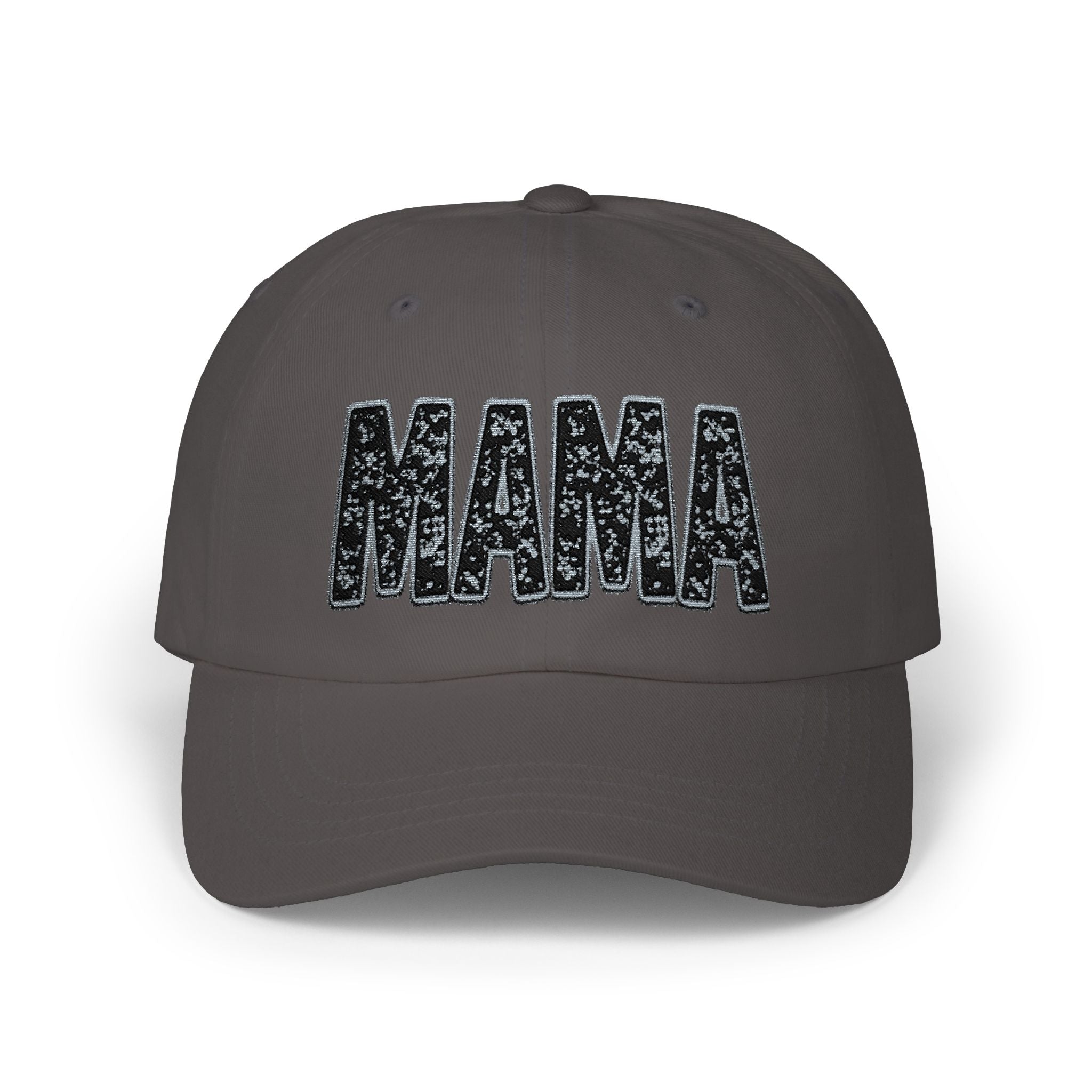 MAMA embroidered cap | Classic Dad Cap, sequin-look script