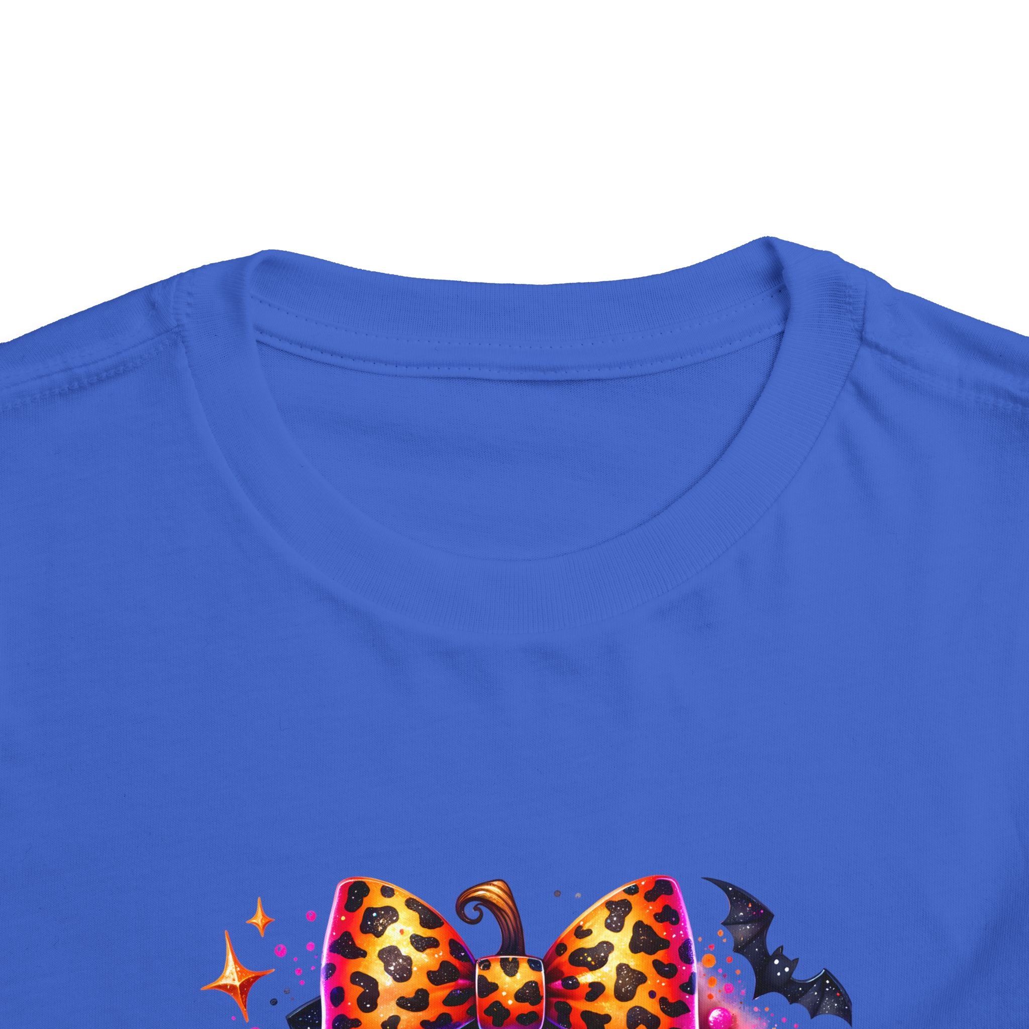Toddler Tee — "Spooky Season" Pumpkin Bow Halloween Shirt