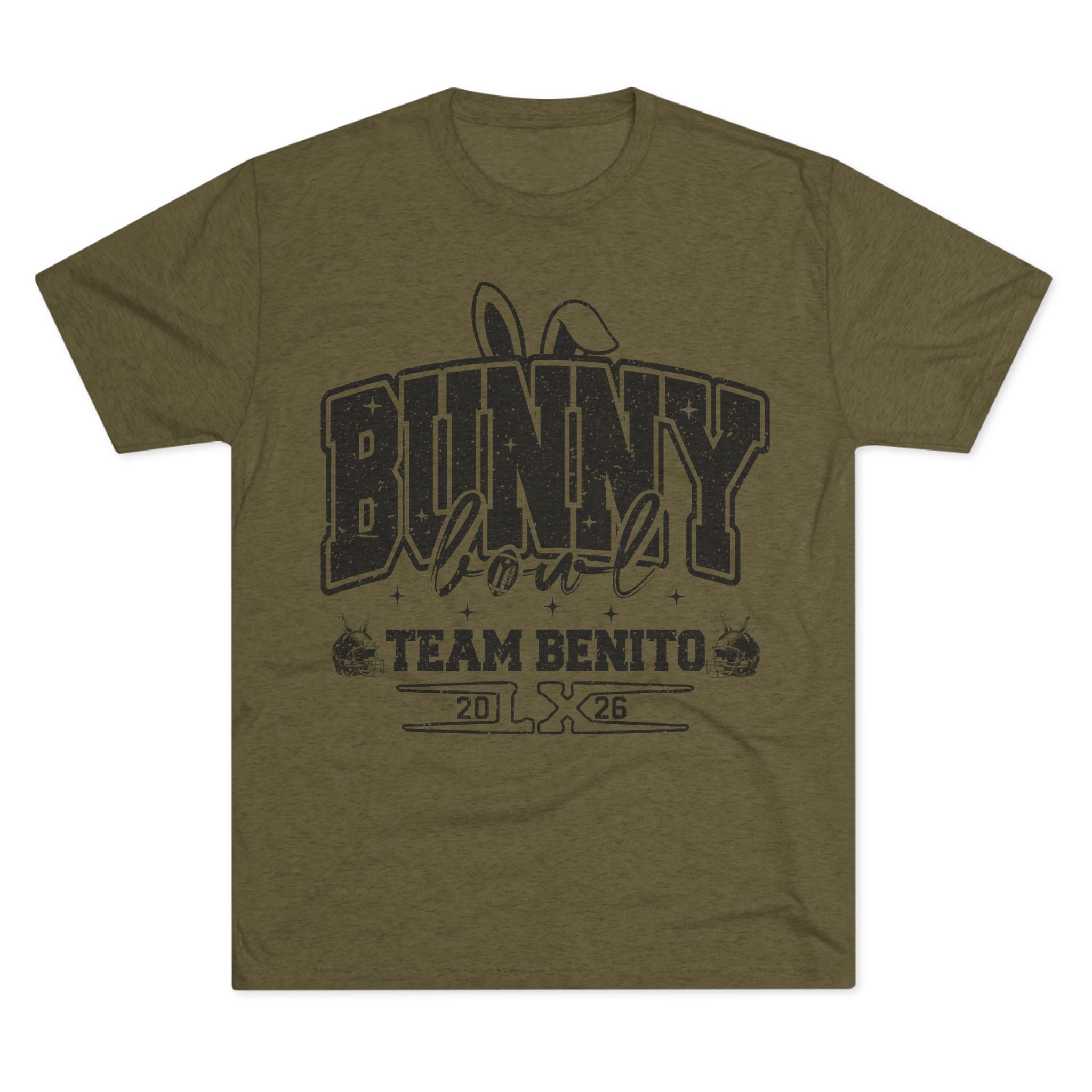 Bunny Bowl Team Benito Tee — Vintage Sports Easter Rabbit Graphic Shirt