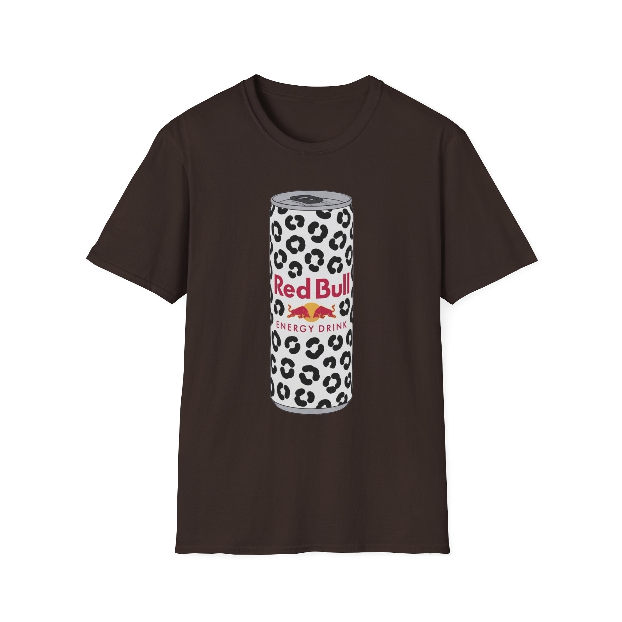 Red Bull Leopard Can T‑Shirt — Retro Energy Drink Graphic Tee