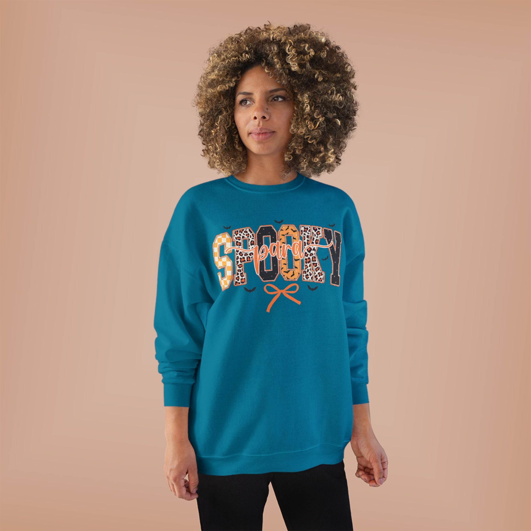 Spooky Leopard Halloween Crewneck Sweatshirt