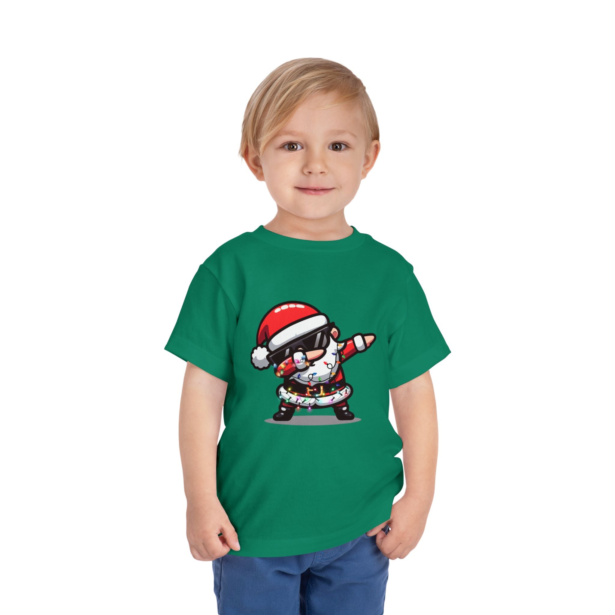 Toddler Tee — Dabbing Santa Holiday Kids Shirt