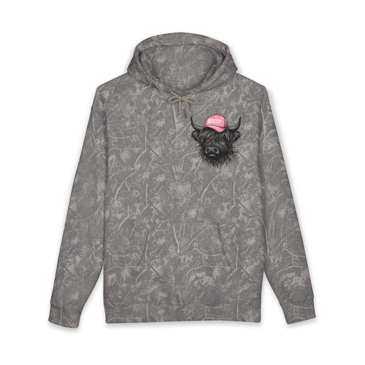 Bossy Heffa Hoodie — "I’m Her Heffa Just Ask Me" Highland Cow Pullover