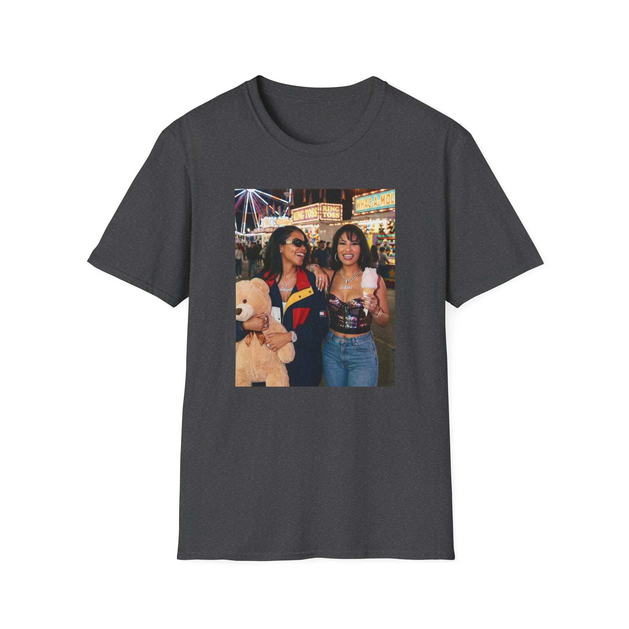 Photo Carnival T‑Shirt — Retro Fair Friends Tee (Cotton Graphic)