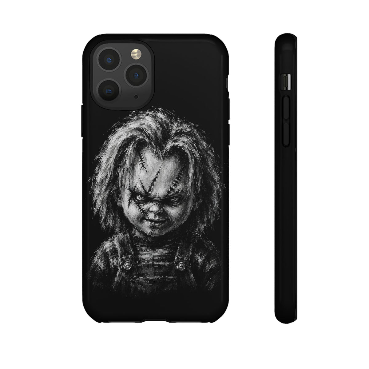 Horror Doll Phone Case - Chucky-Inspired Creepy Portrait Tough Case