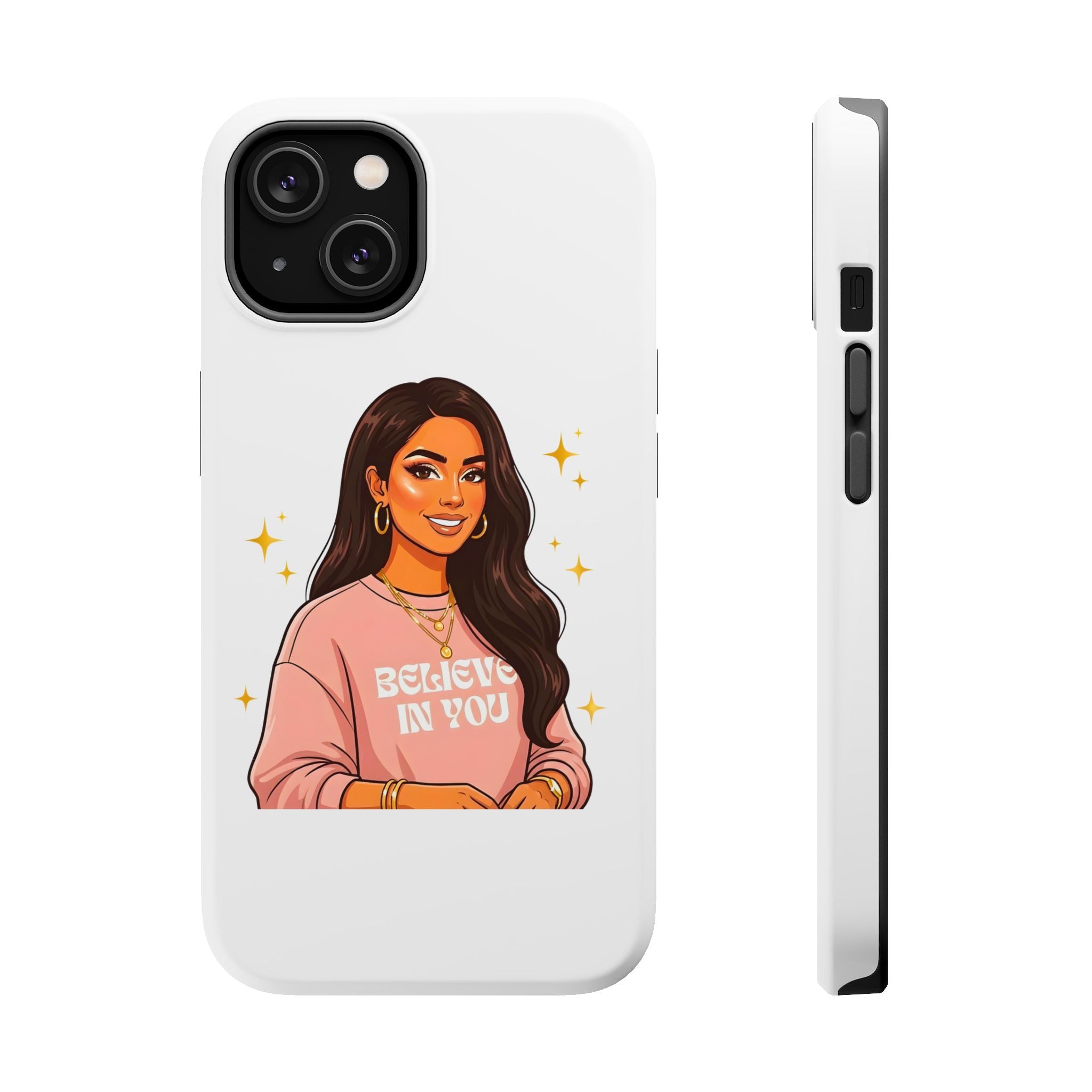 Phone Case — "Believe In You" Motivational Portrait Magnetic Impact-Resistant Case