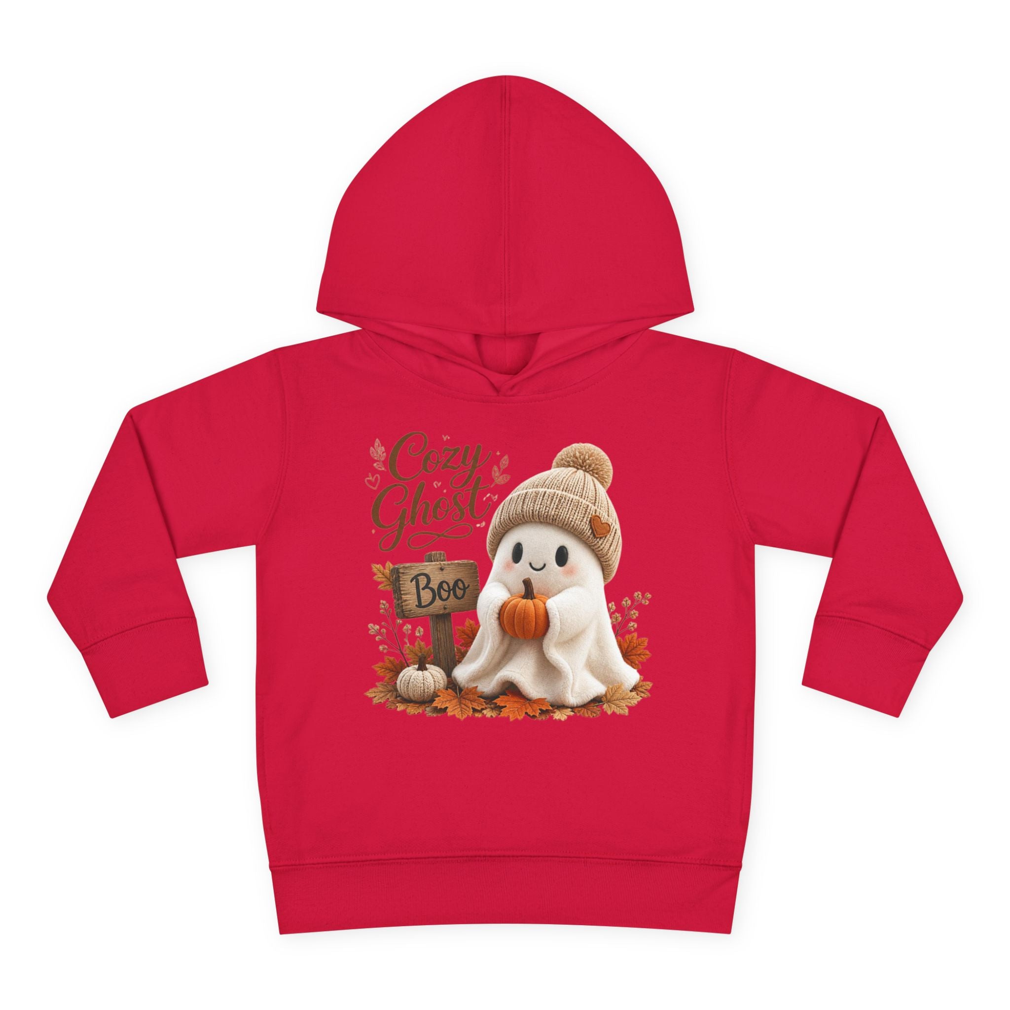 Toddler Hoodie – 'Cozy Ghost' Fall Halloween Pullover