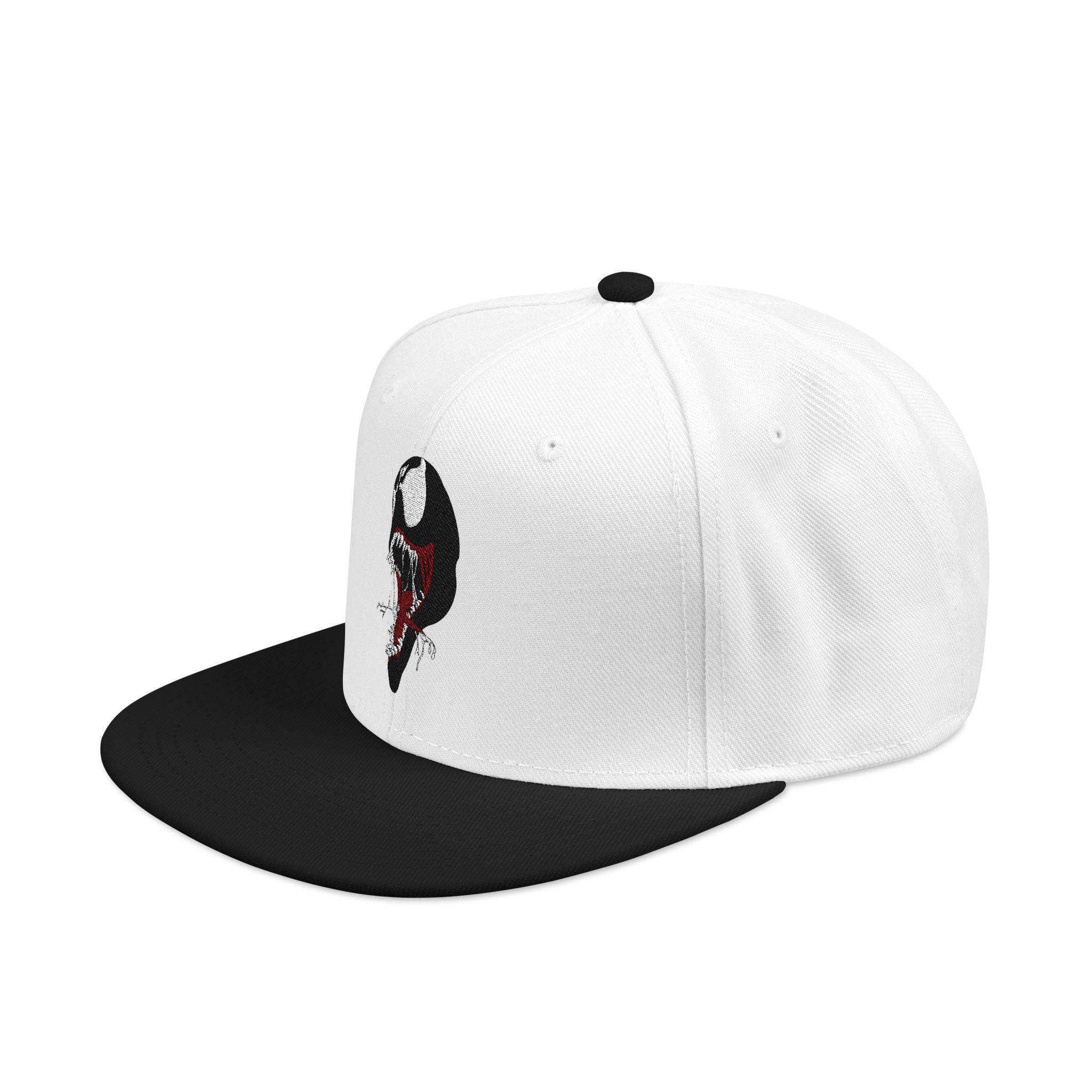 Embroidered Skull & Roses Snapback Hat — Gothic Streetwear Cap