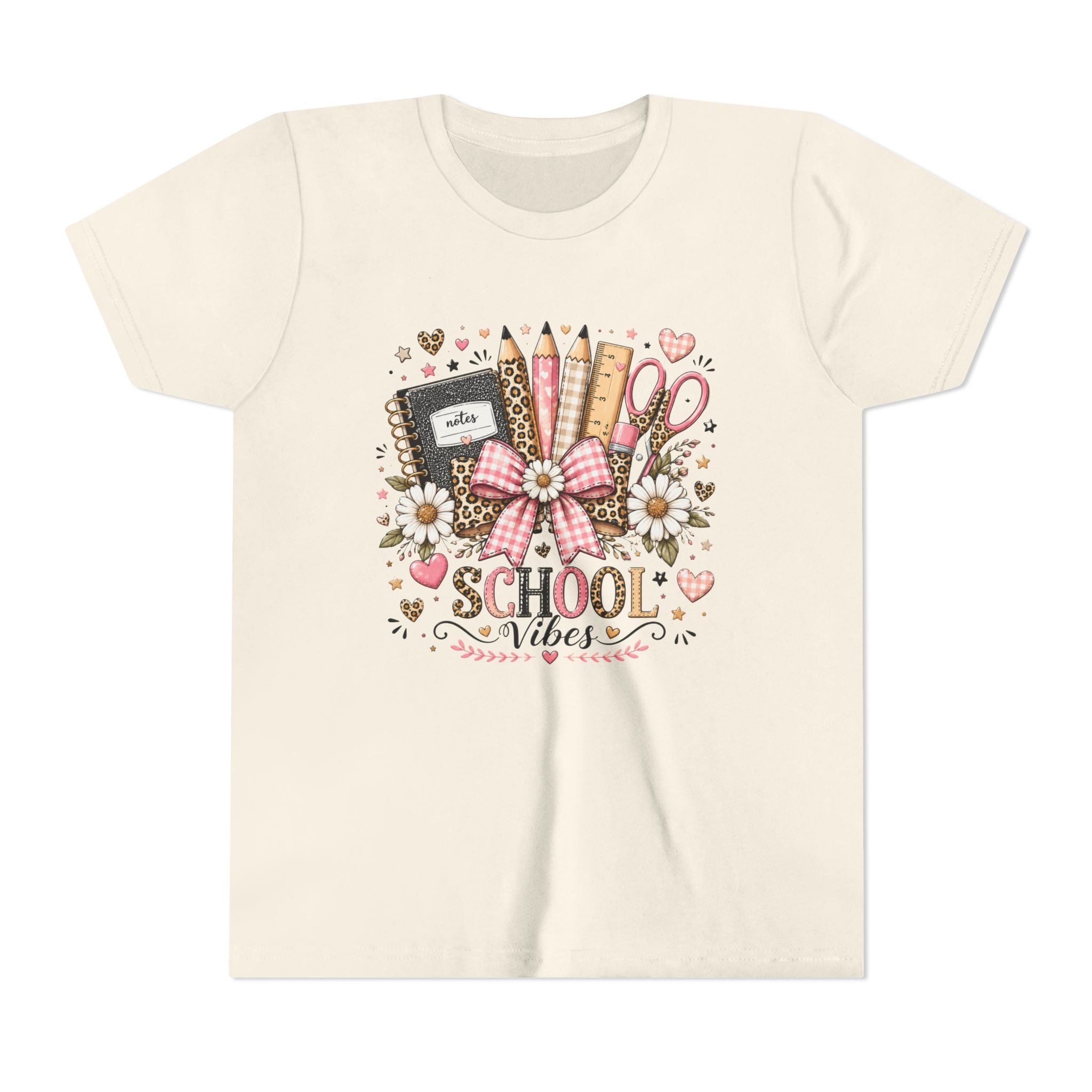 Youth Tee — "School Vibes" Back-to-School Graphic