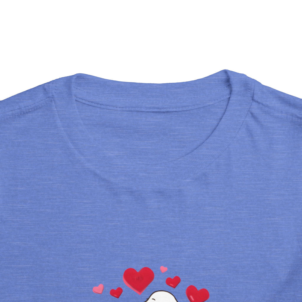 Toddler Tee — Cute Puppy “Love Is in the Air” Valentine Shirt