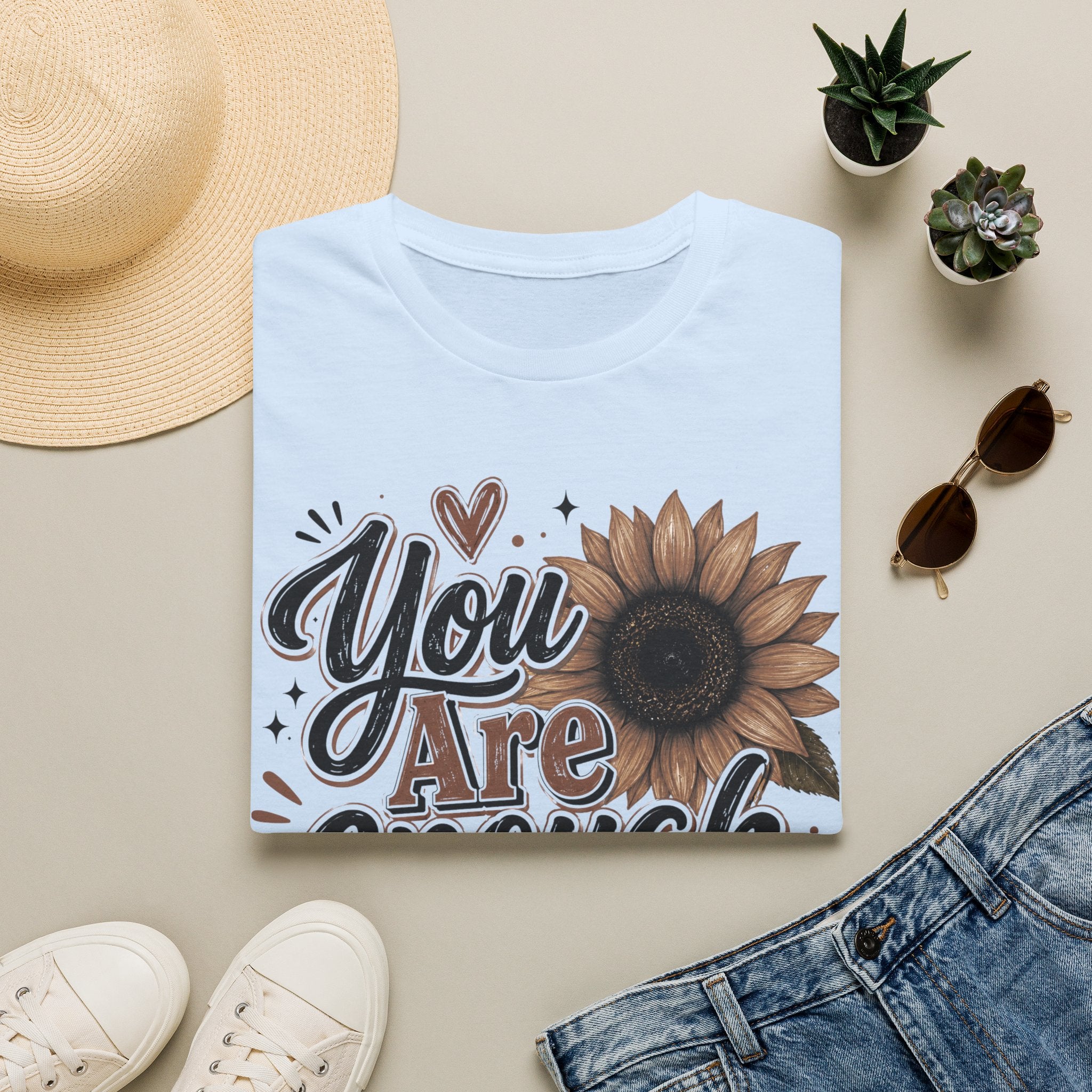 You Are Enough Sunflower T-Shirt