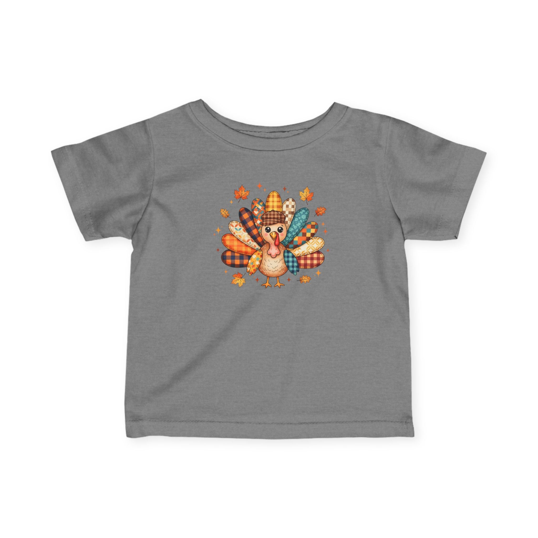 Infant Tee — Cute Thanksgiving Turkey Graphic Baby Shirt