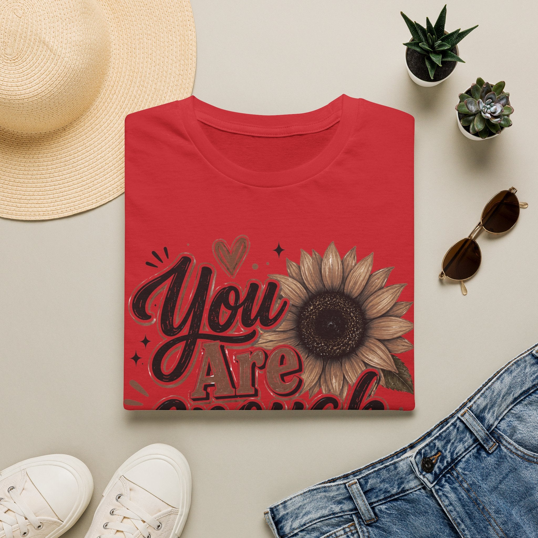 You Are Enough Sunflower T-Shirt