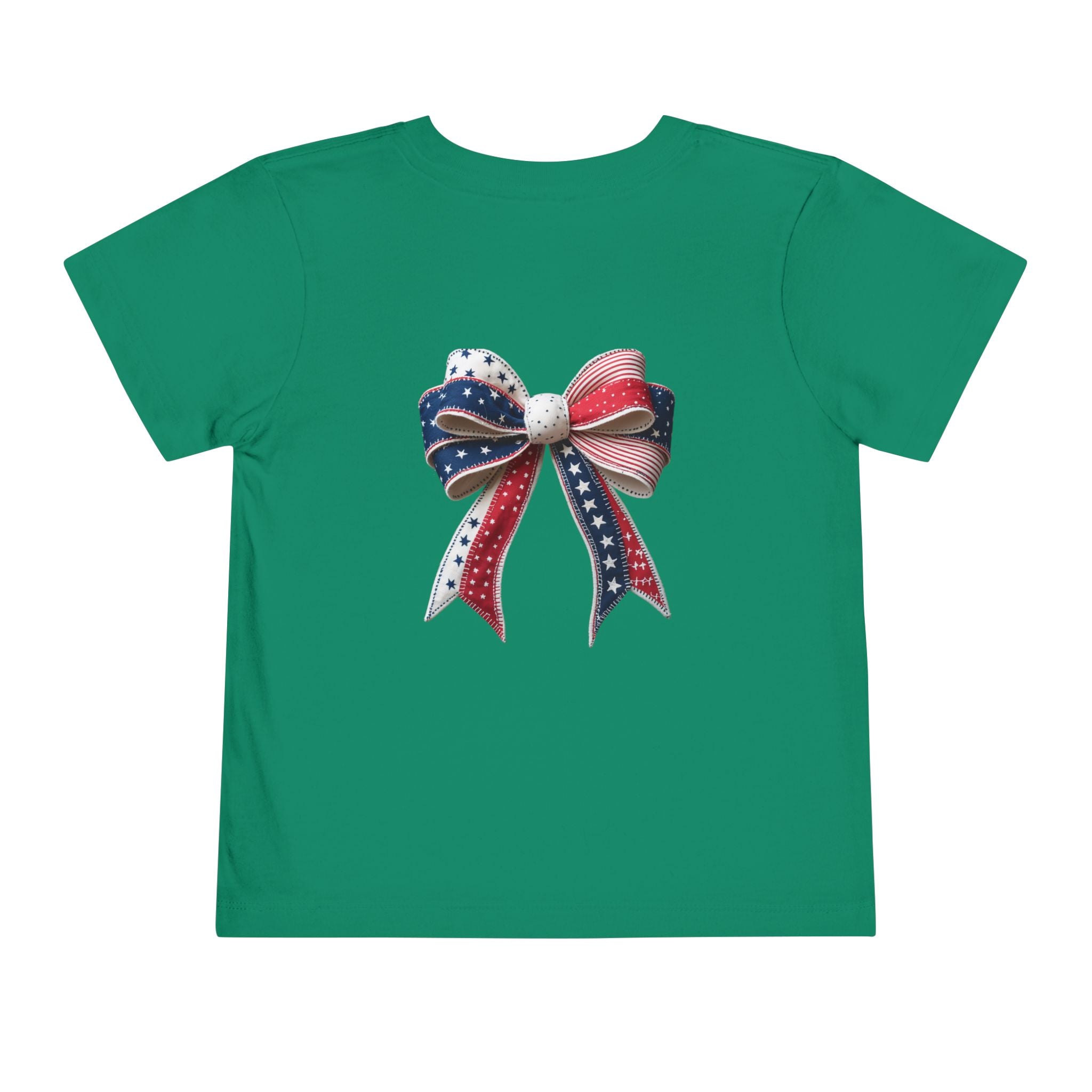 Toddler Tee - "Stay Spangled Sassy" Patriotic Bow 4th of July Shirt