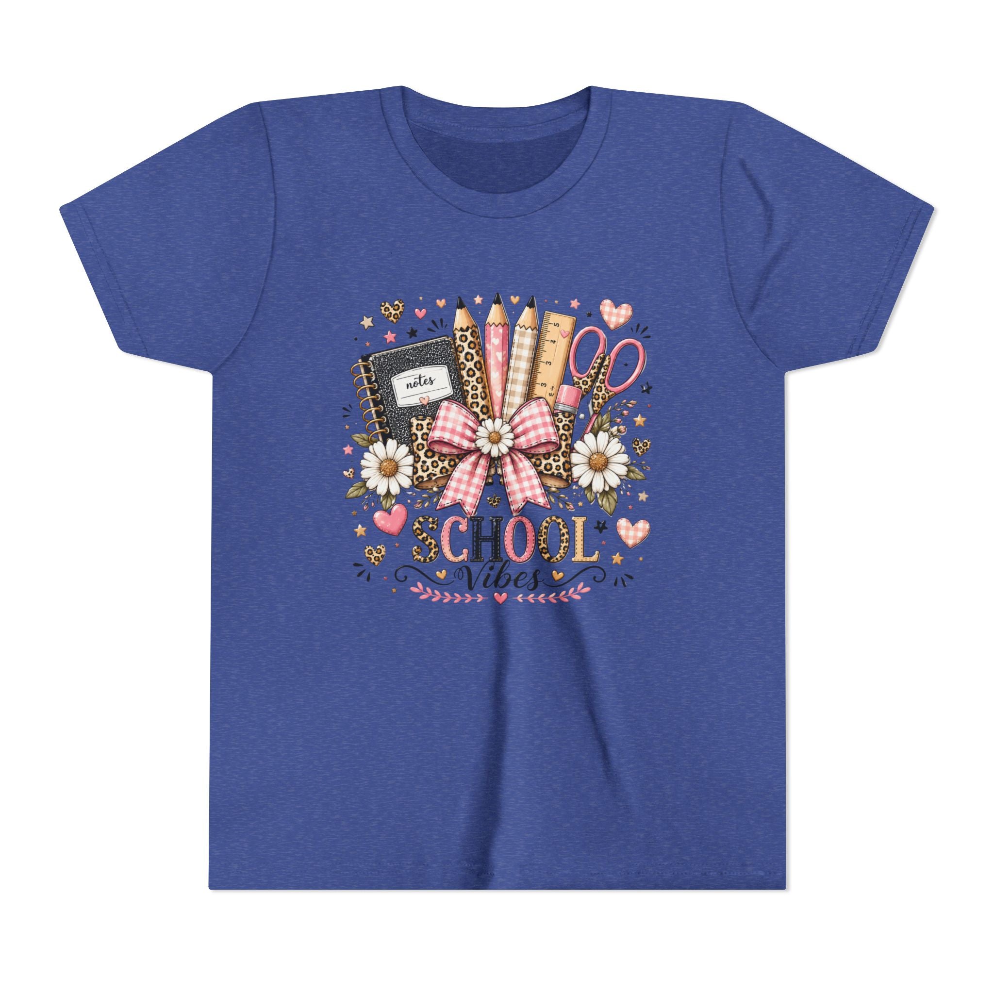 Youth Tee — "School Vibes" Back-to-School Graphic