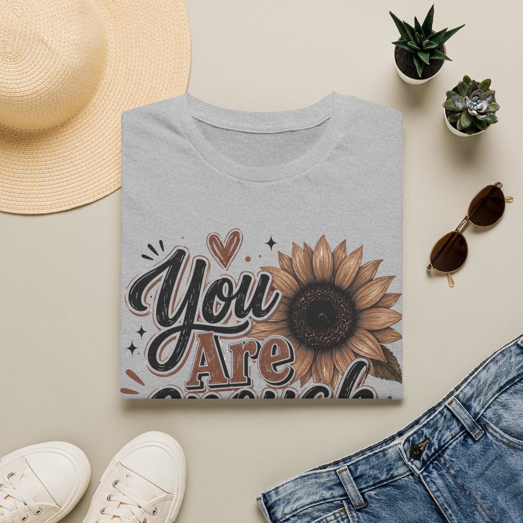 You Are Enough Sunflower T-Shirt