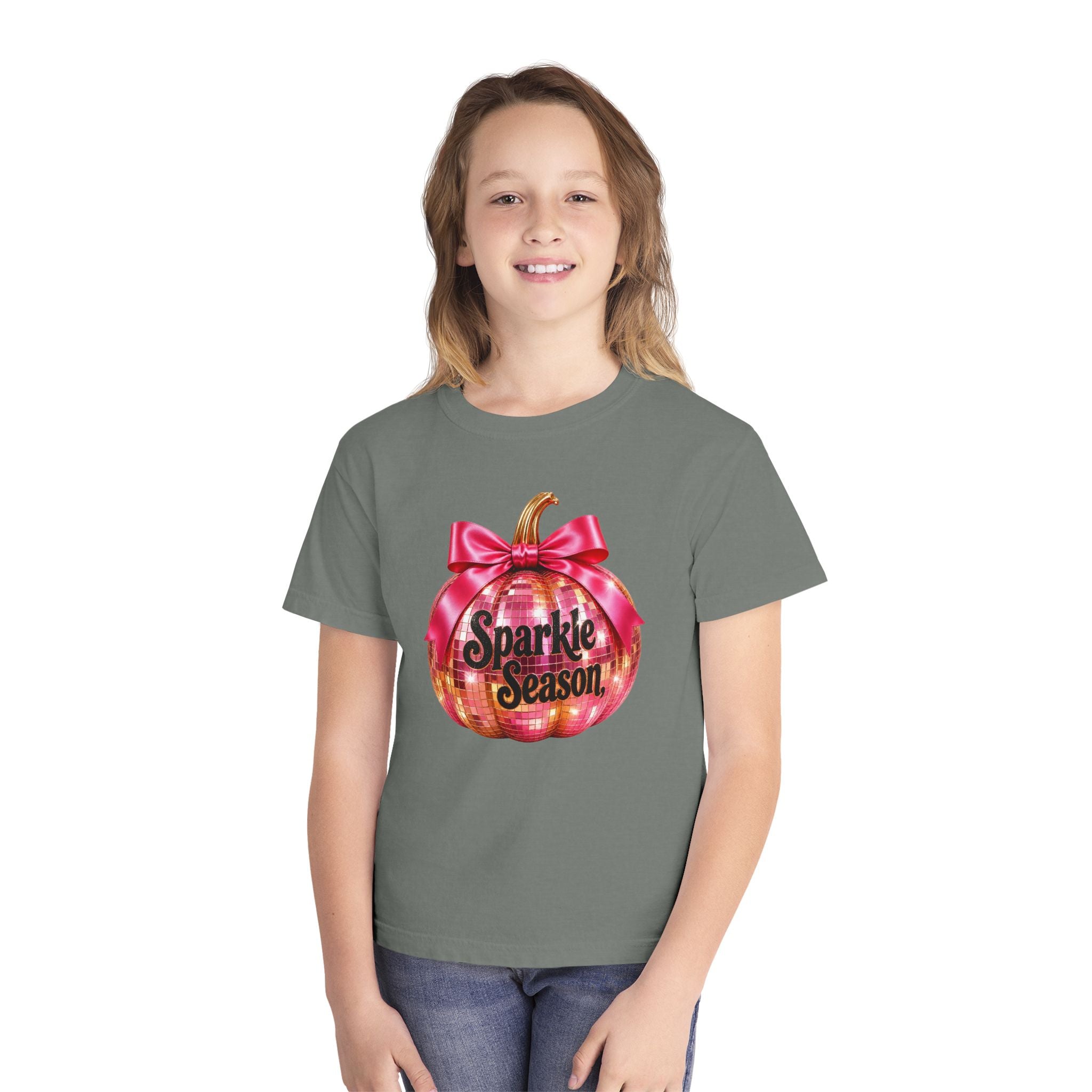 Sparkle Season Pumpkin Youth T‑Shirt