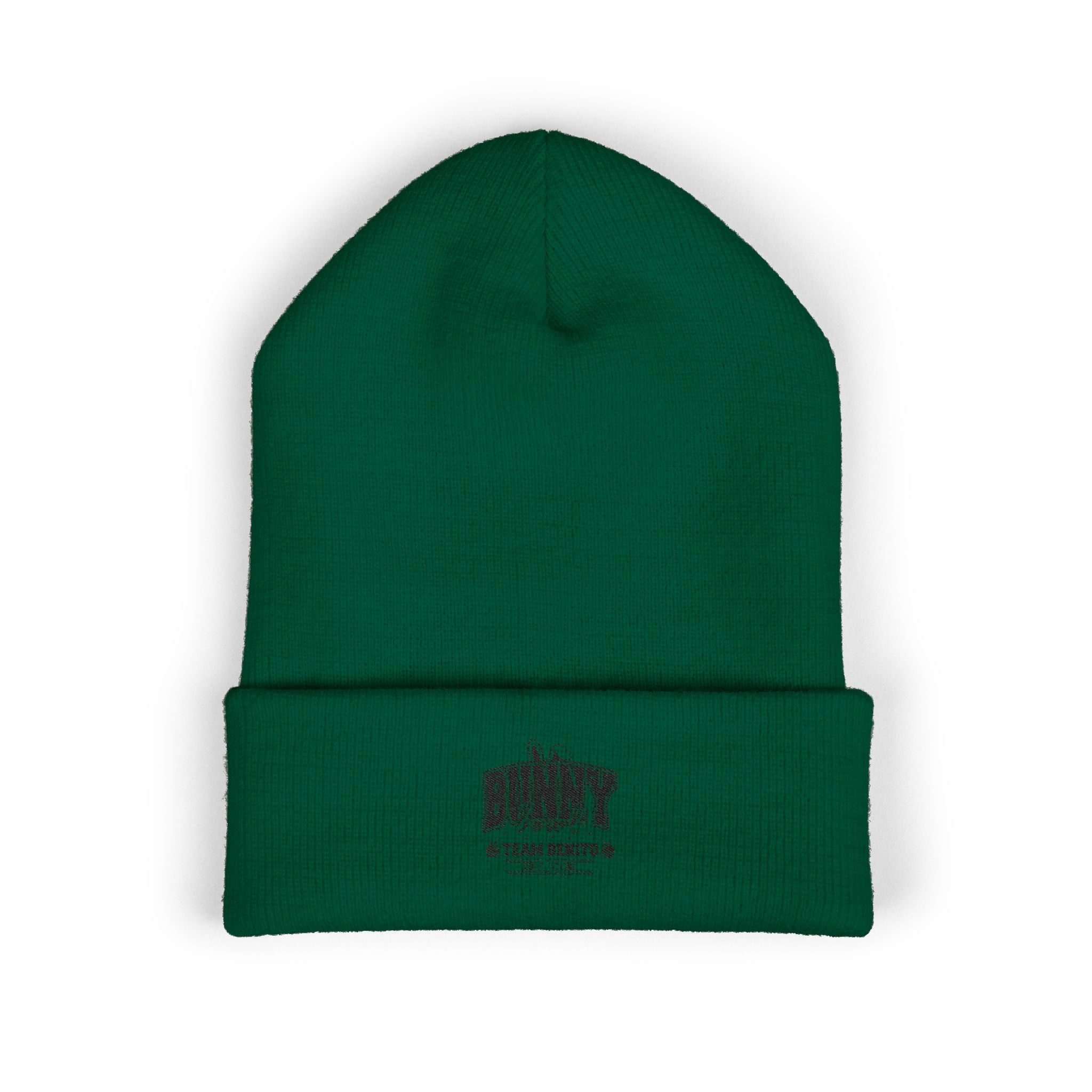 Embroidered "BUNNY" Classic Cuffed Beanie – Cozy Knit Hat