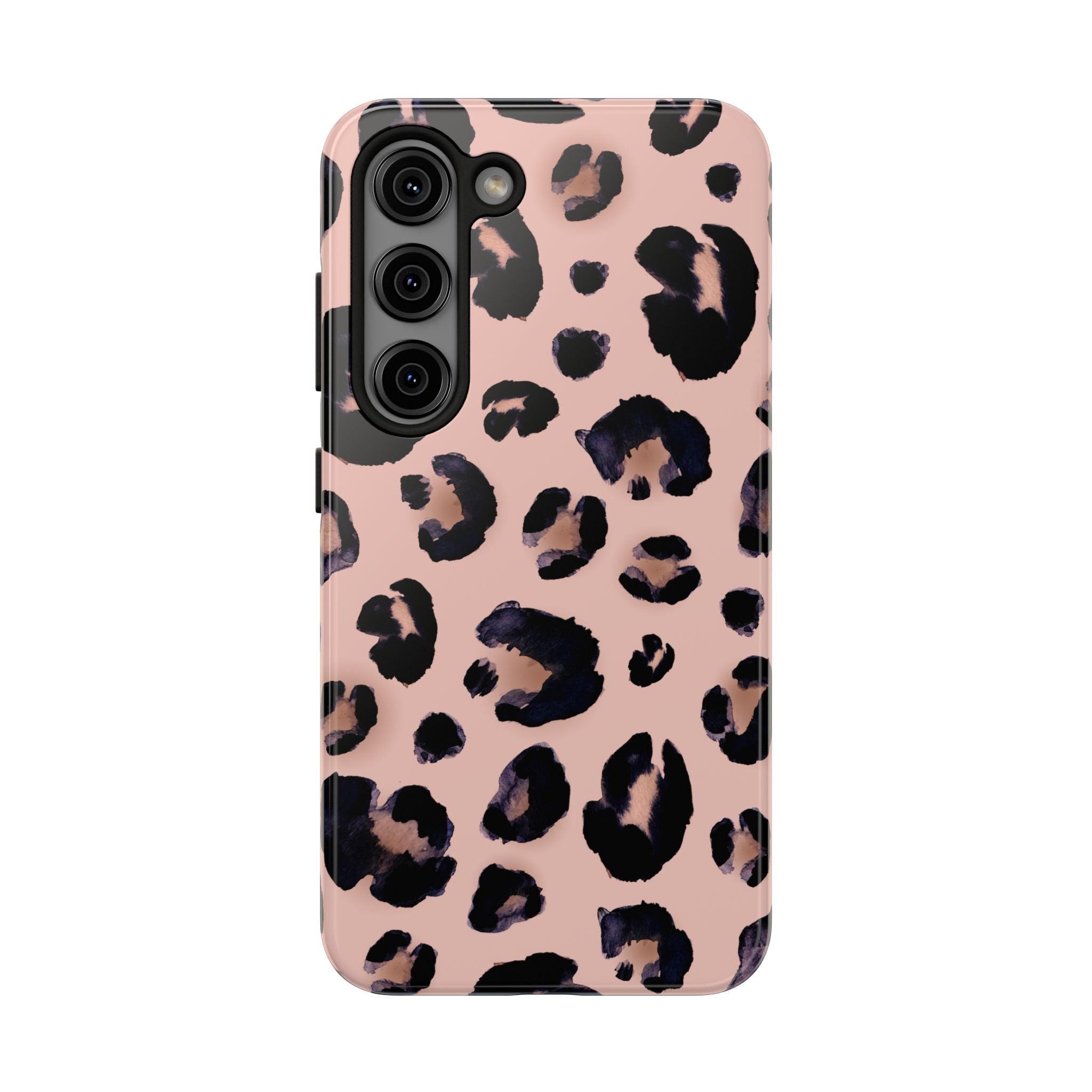 Leopard Print Tough Phone Case — Pink Animal Print Protective Cover