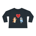 Bluey & Bingo Heart Toddler Long Sleeve Tee