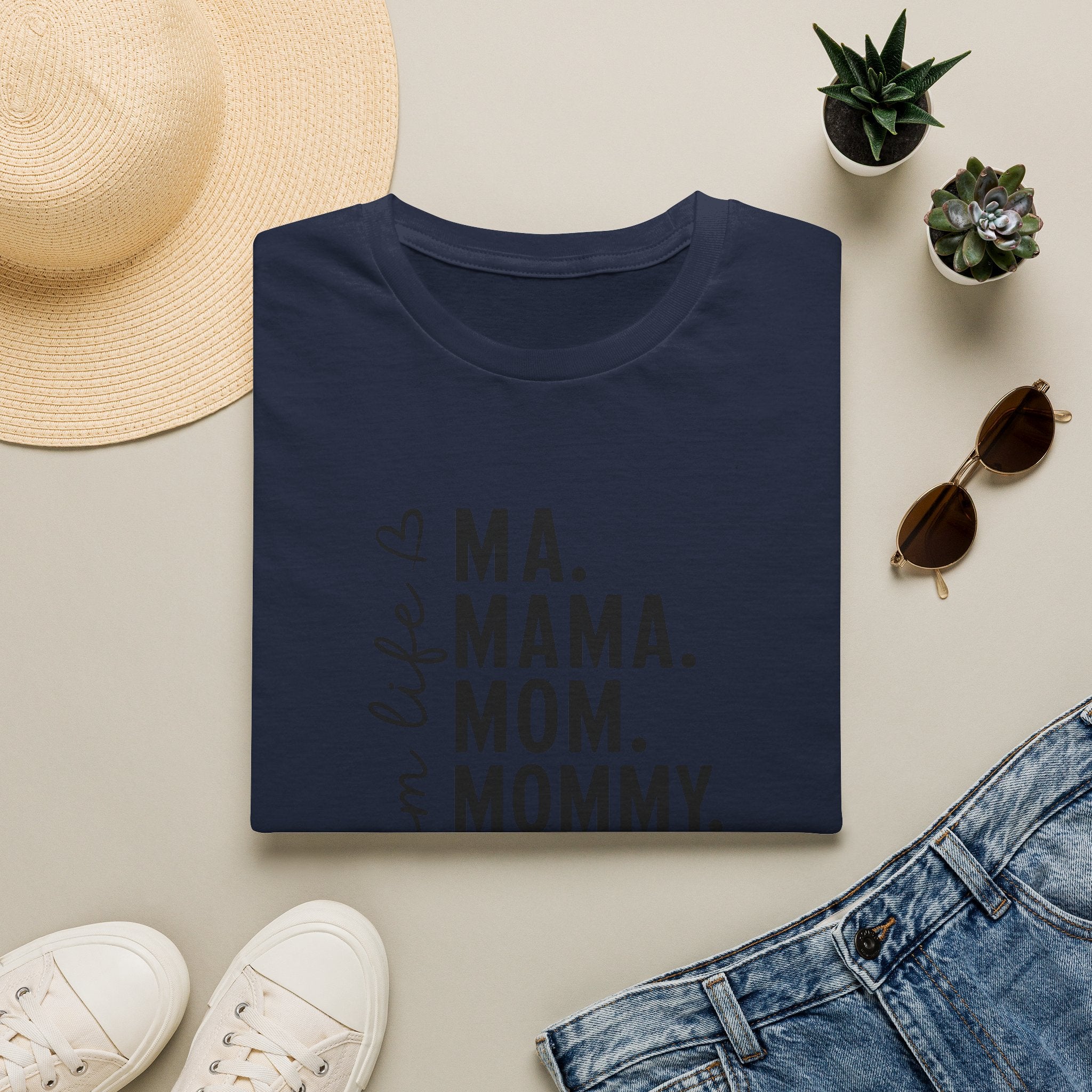 Mom Life T‑Shirt — Ma. Mama. Mom. Mommy. Graphic Tee