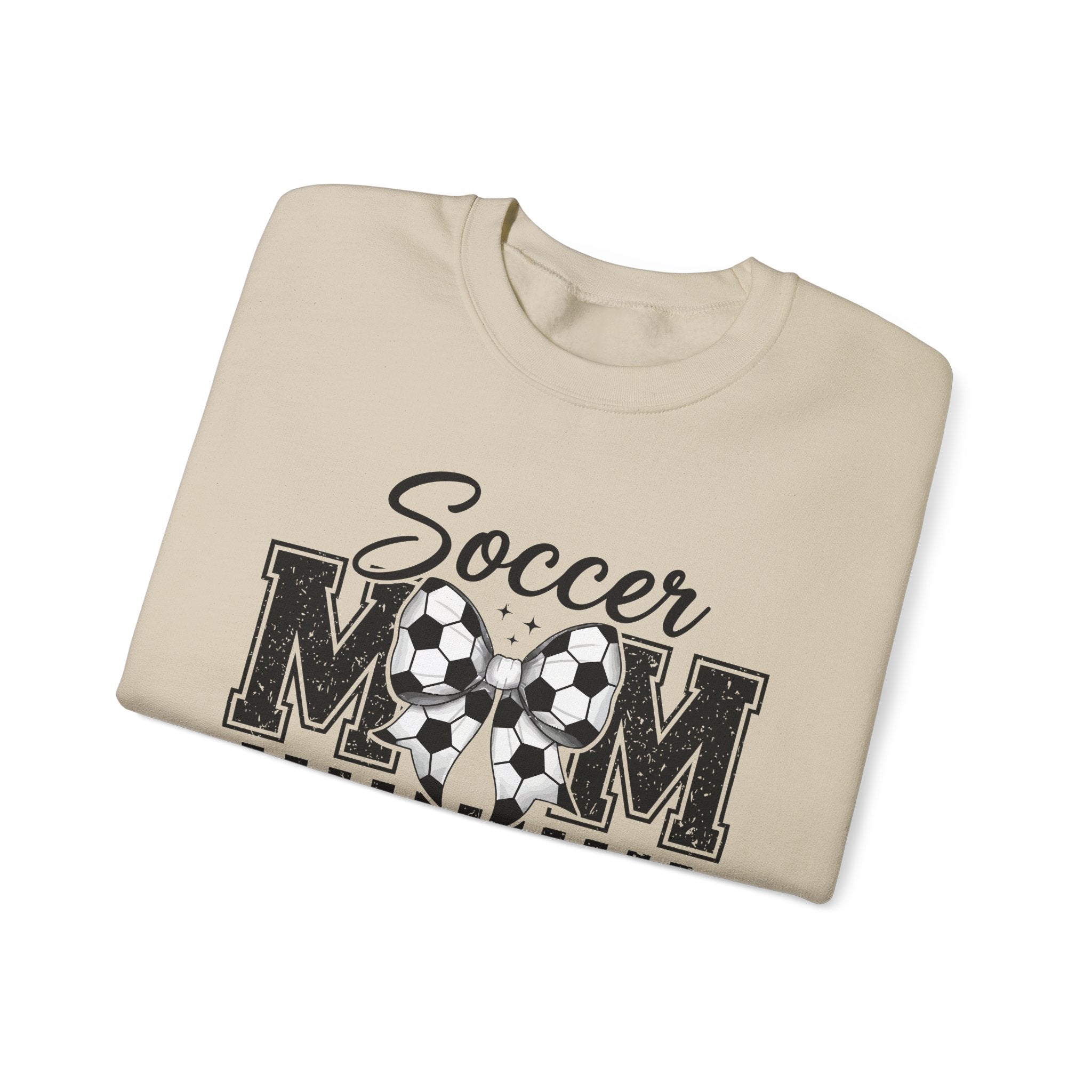 Soccer Mom Crewneck Sweatshirt — Vintage Soccer Ball Design