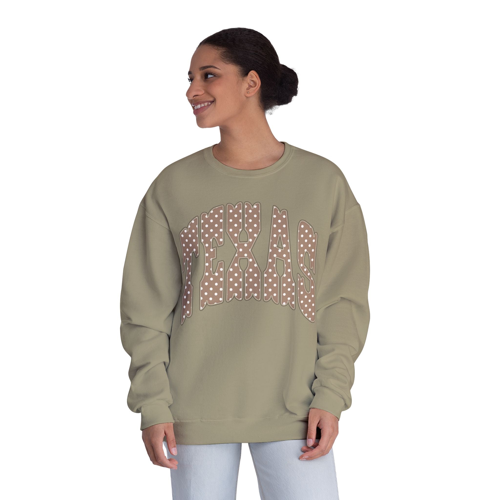 Texas Leopard Print Crewneck Sweatshirt