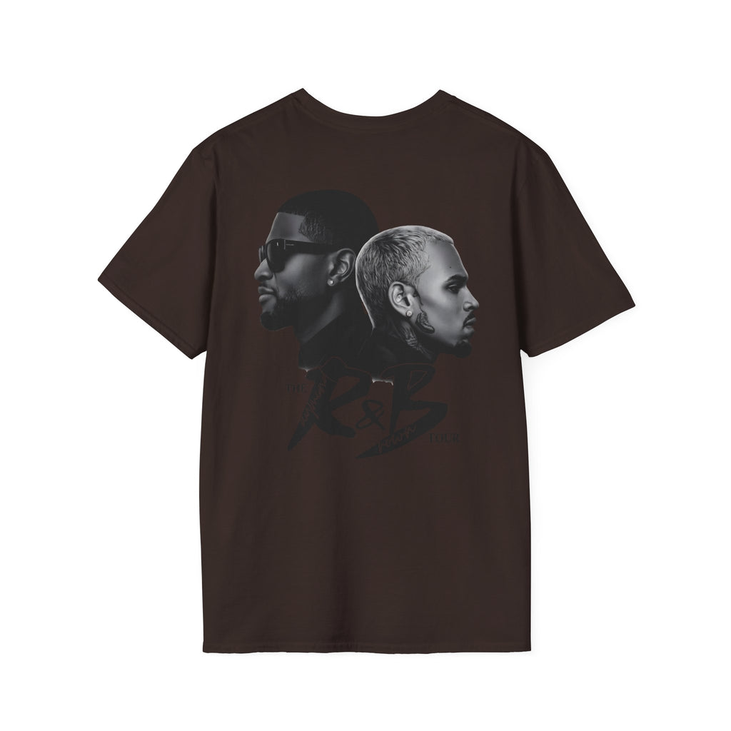 R&B Minimalist Logo T-Shirt — Retro Script Chest Print