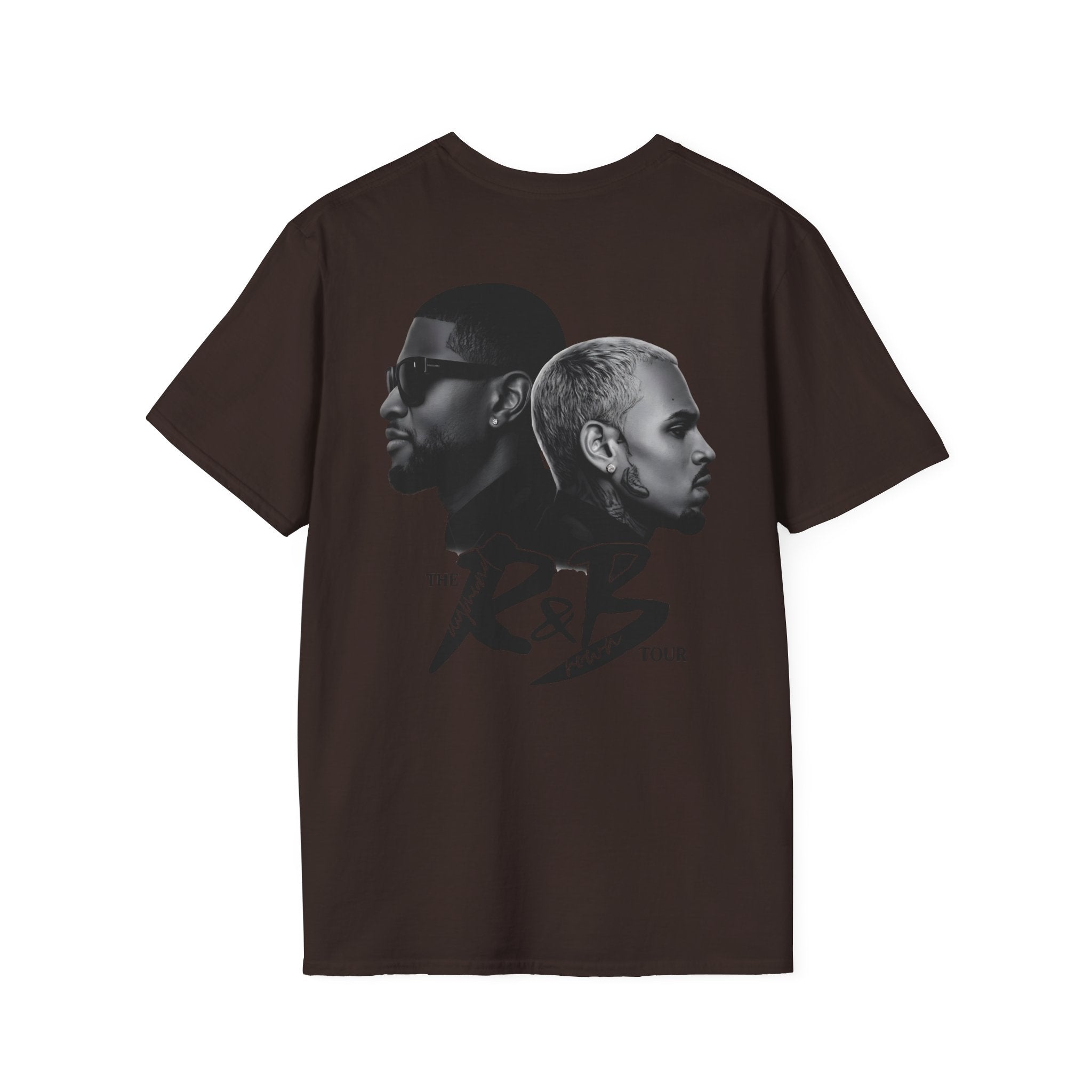 R&B Minimalist Logo T-Shirt — Retro Script Chest Print