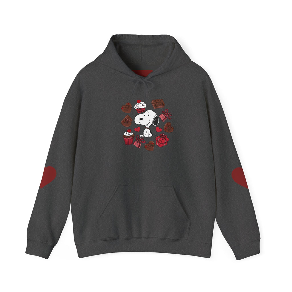 Snoopy Valentine Heart Hoodie | Cute Chocolate Cupcake Love Design