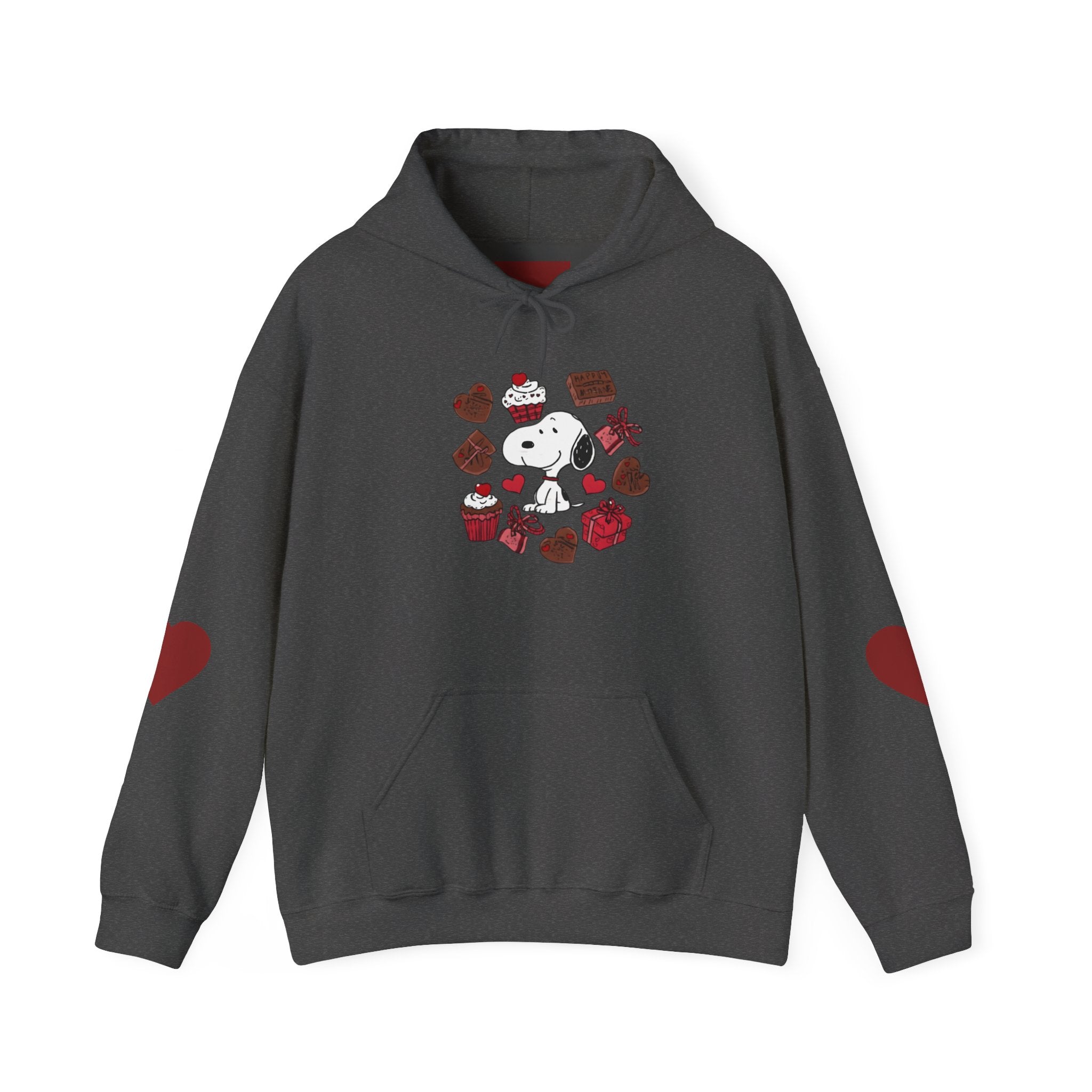 Snoopy Valentine Heart Hoodie | Cute Chocolate Cupcake Love Design