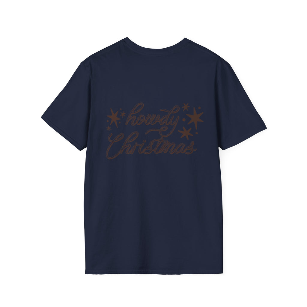 Western Christmas Tee — Cowboy Hat & Boots Holiday Shirt