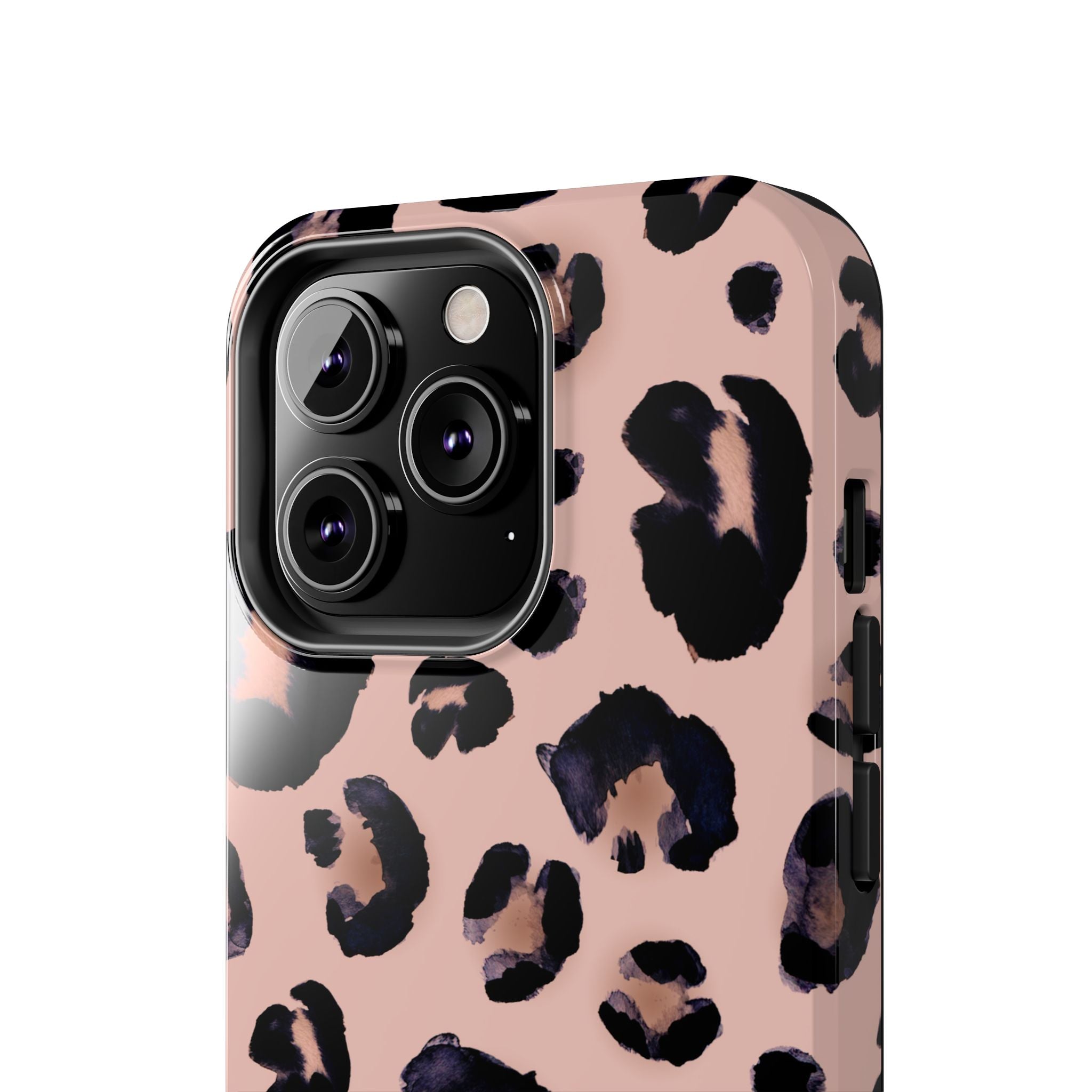 Leopard Print Tough Phone Case — Pink Animal Print Protective Cover