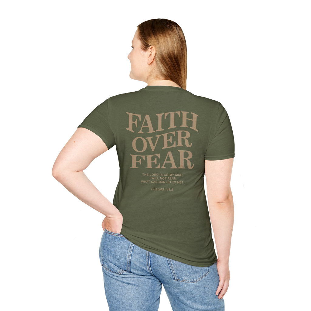 Faith Over Fear T-Shirt — Inspirational Christian Tee