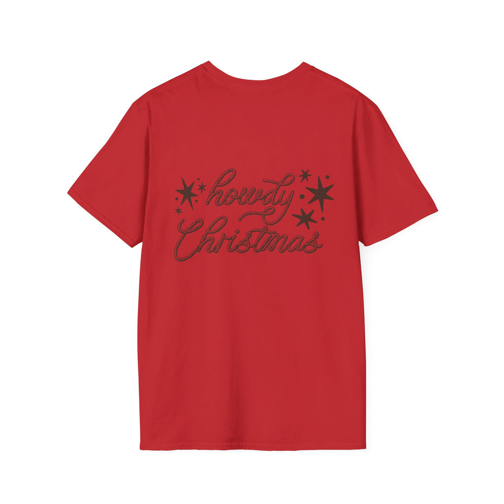 Western Christmas Tee — Cowboy Hat & Boots Holiday Shirt