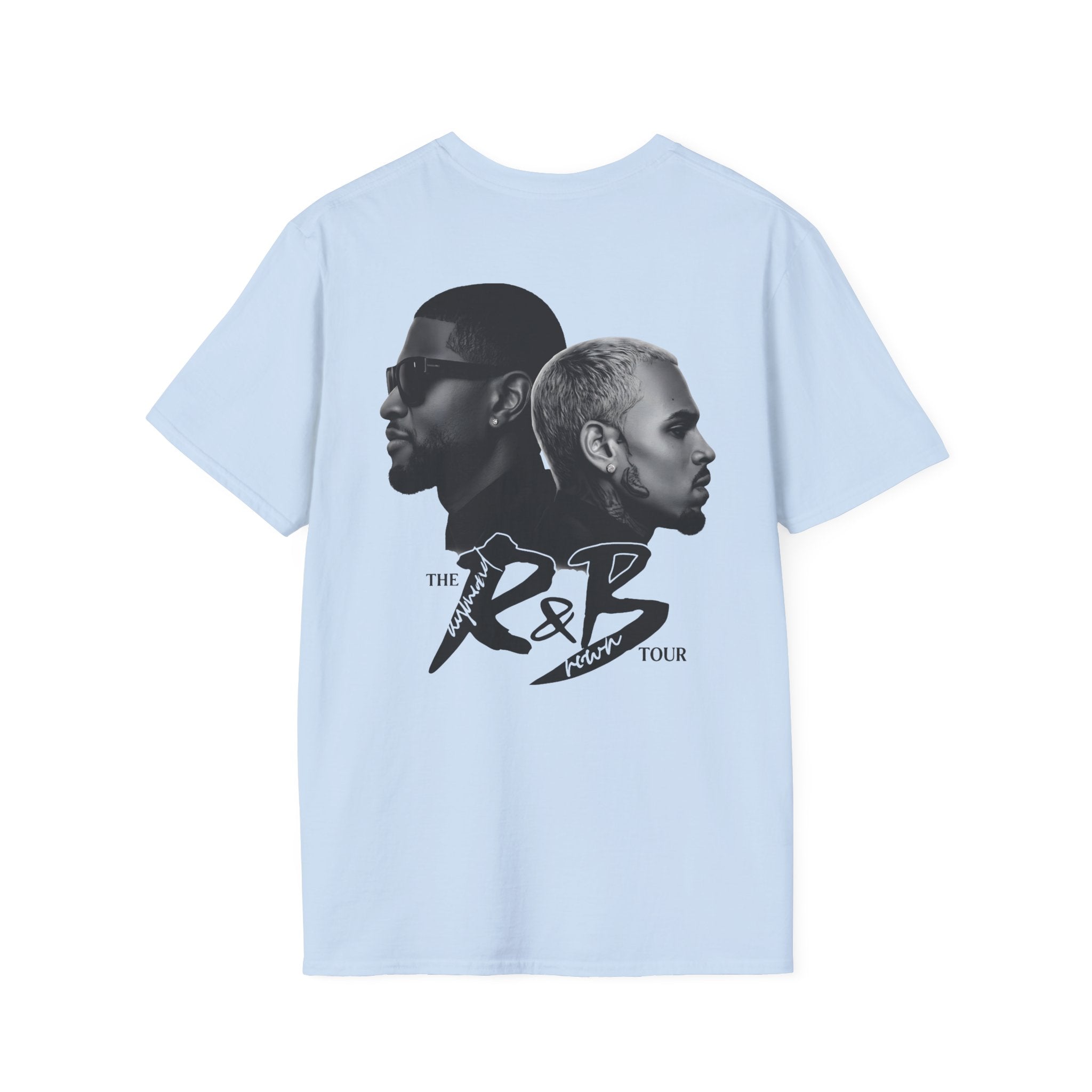 R&B Minimalist Logo T-Shirt — Retro Script Chest Print