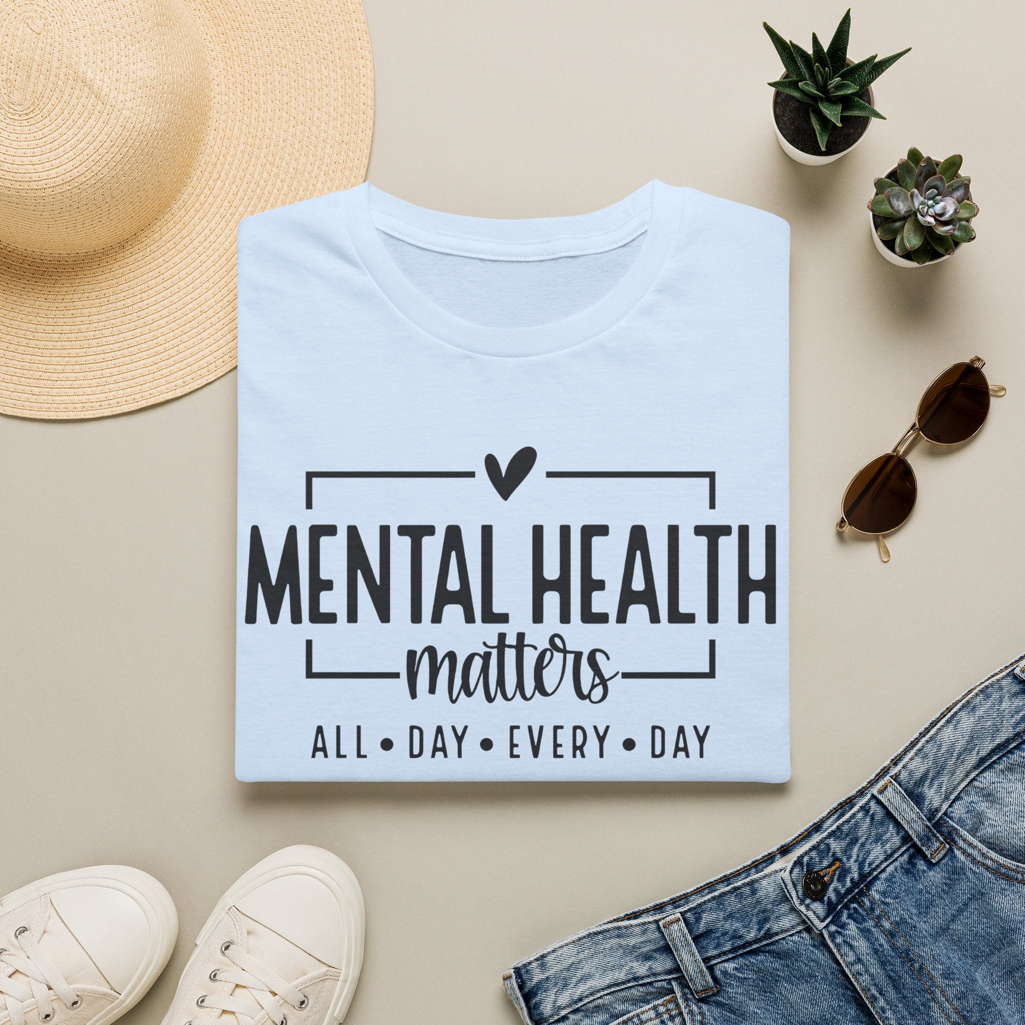 Mental Health Matters T‑Shirt — All Day Every Day Awareness Tee